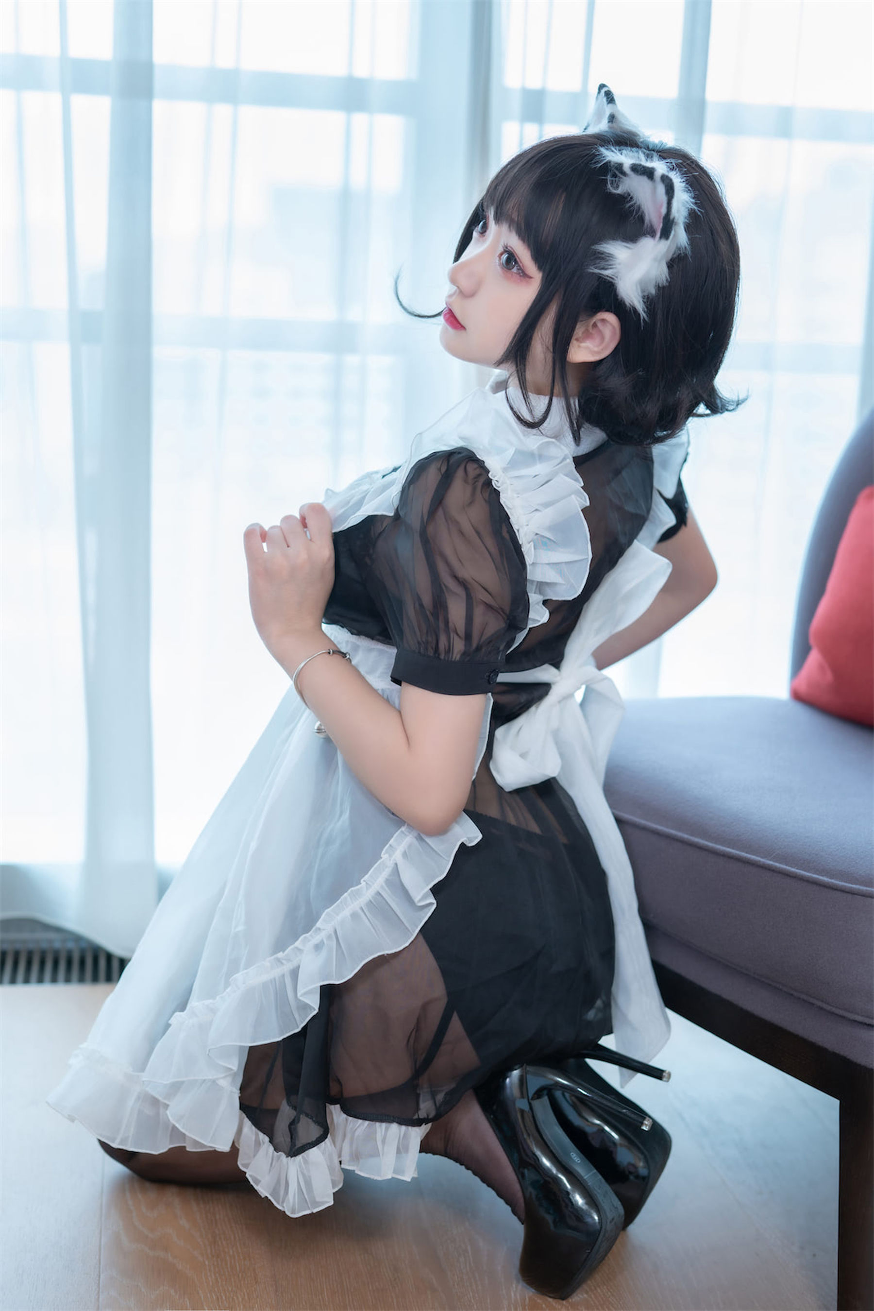 [福利COS] 动漫博主恩田直幸 - 奶牛猫女仆第8张