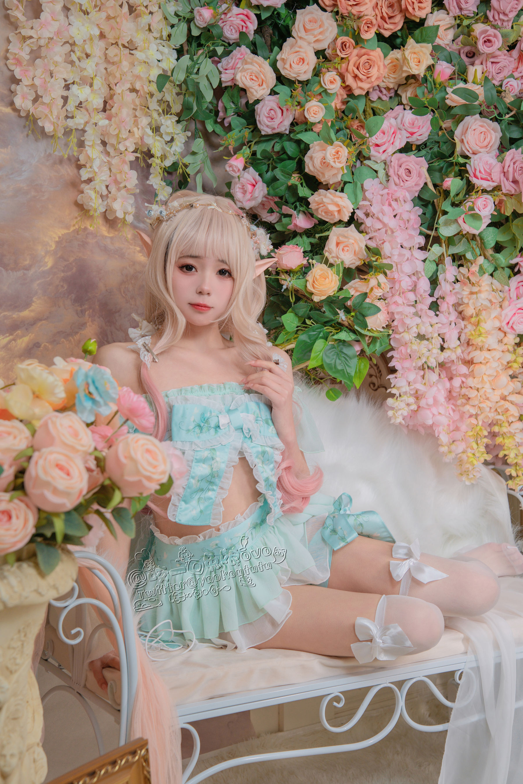 [福利COS] 咬一口兔娘 - 豌豆公主的秘密花房第3张