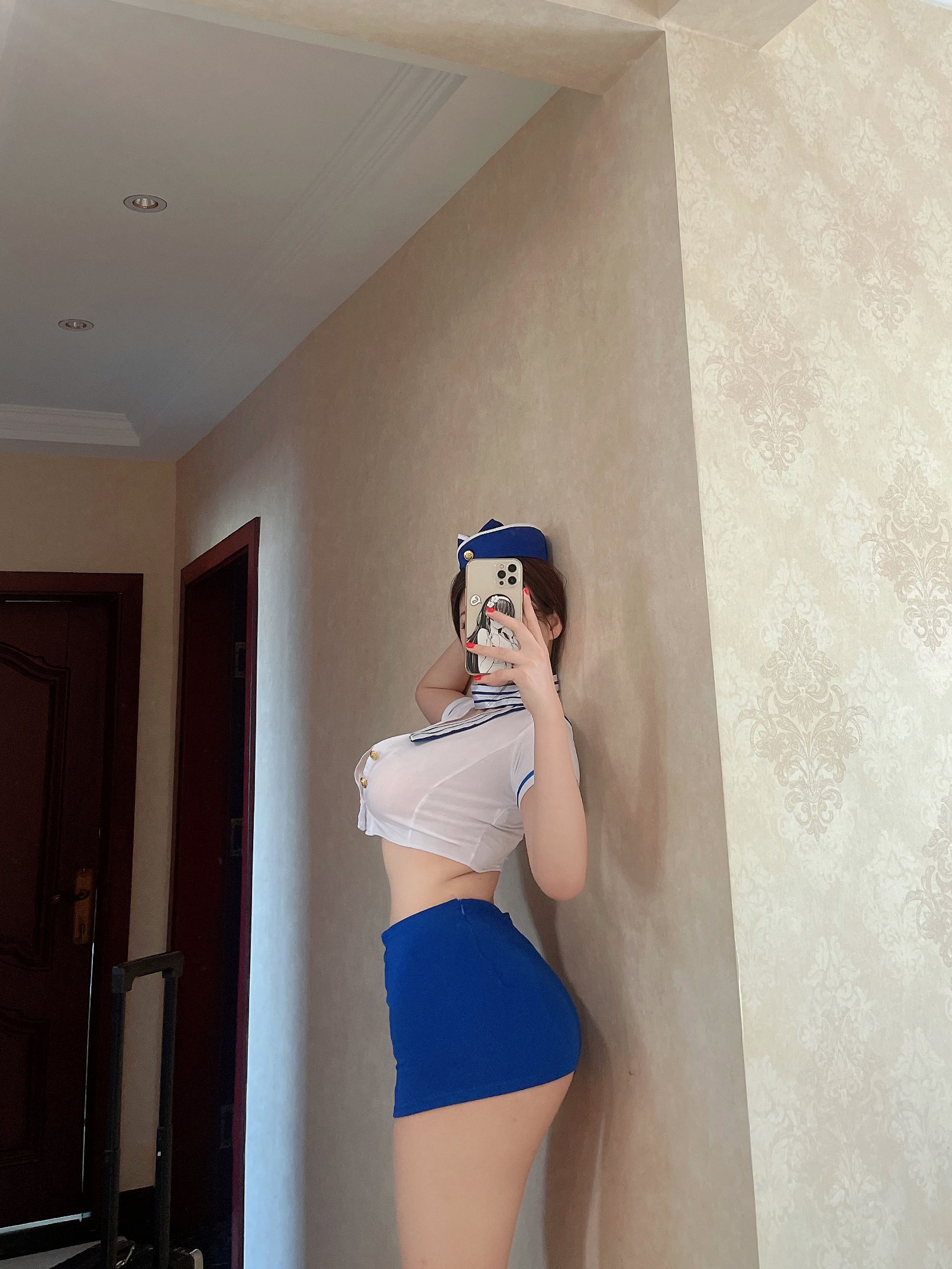 [福利COS] 奶宝妹纸 - 空姐第3张