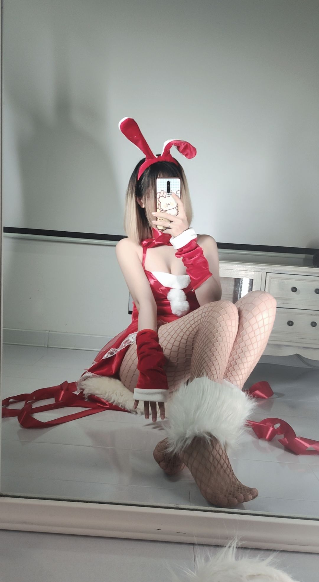 [福利COS] 洛桑w伊梓 - 网袜丝带兔兔第16张