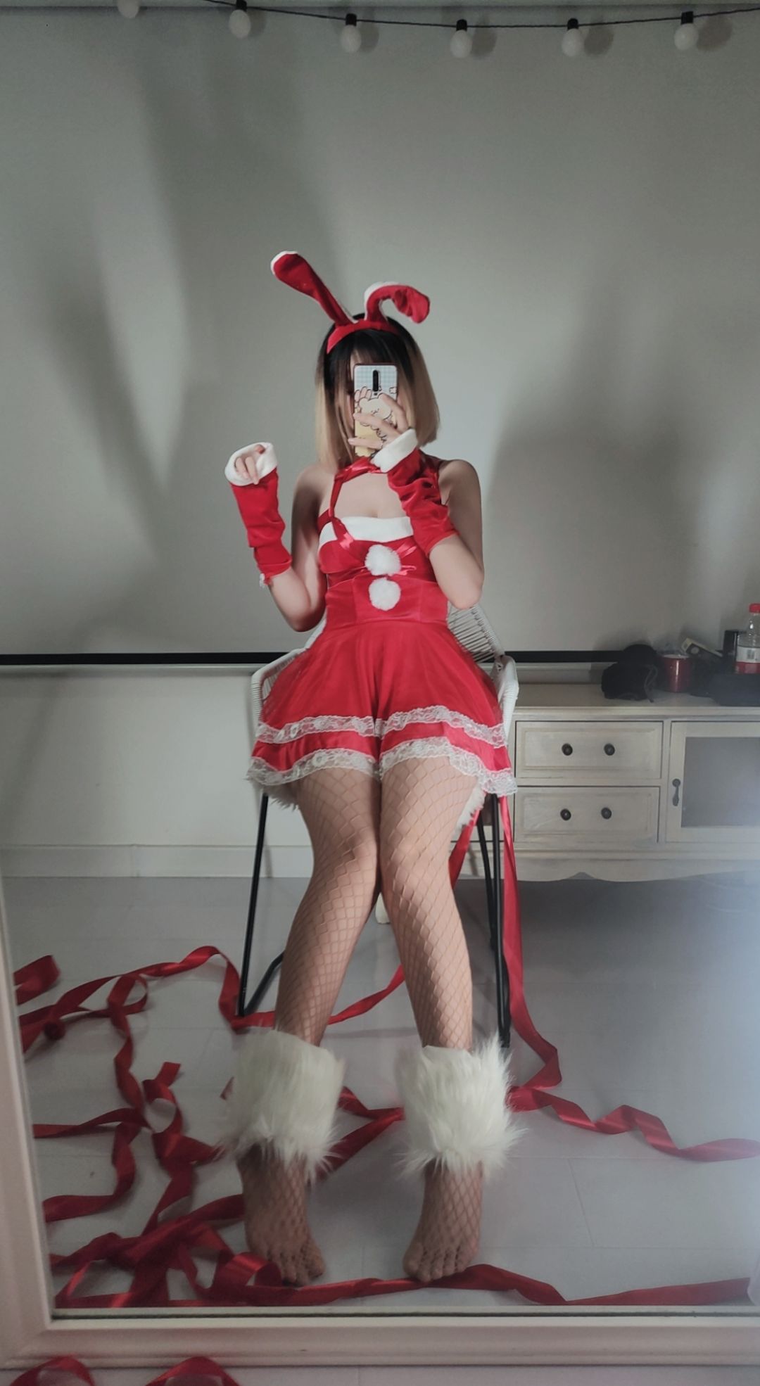 [福利COS] 洛桑w伊梓 - 网袜丝带兔兔第16张