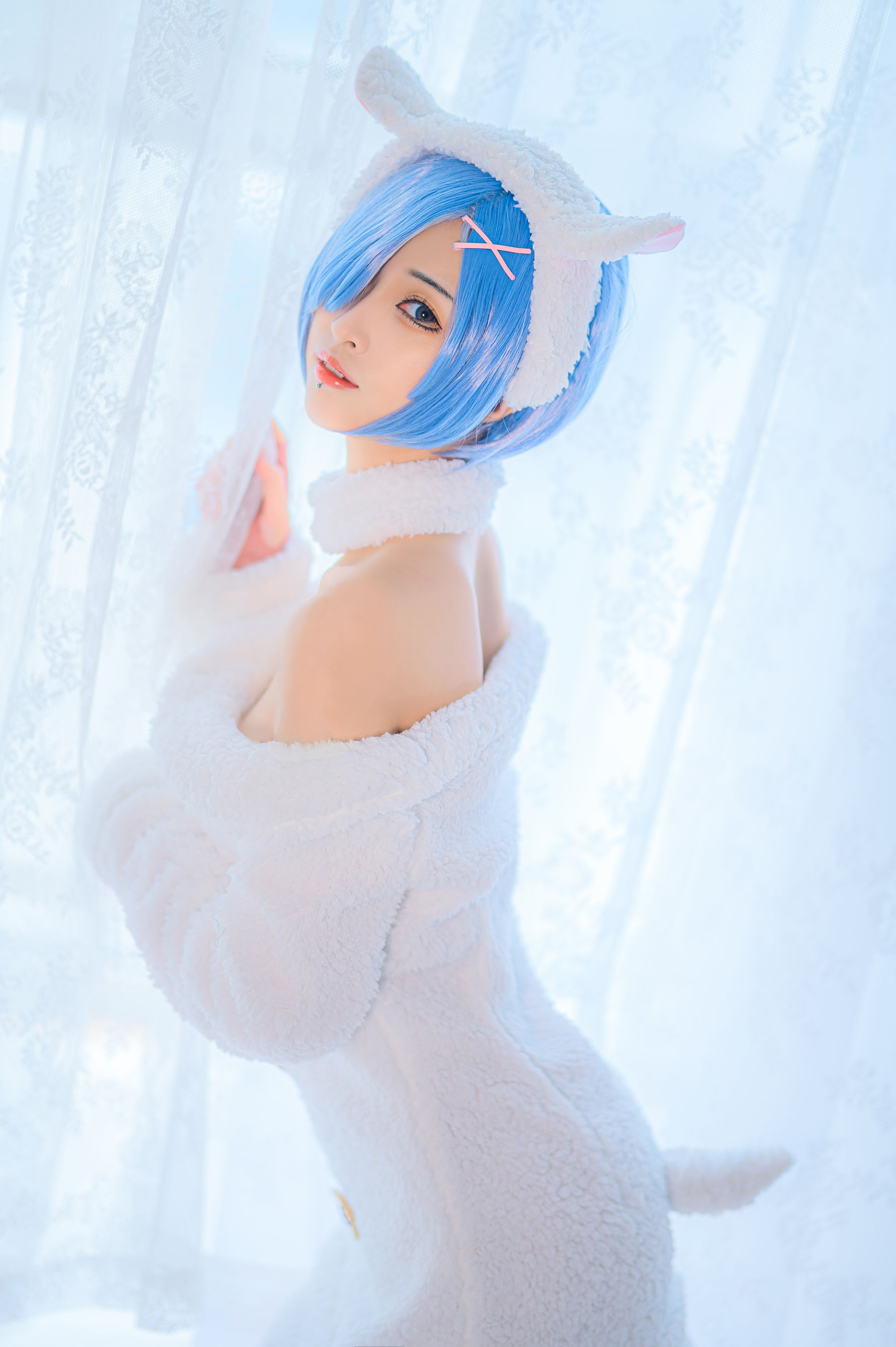 [福利COS] 妹抖青写真 - 蕾姆绵羊第2张
