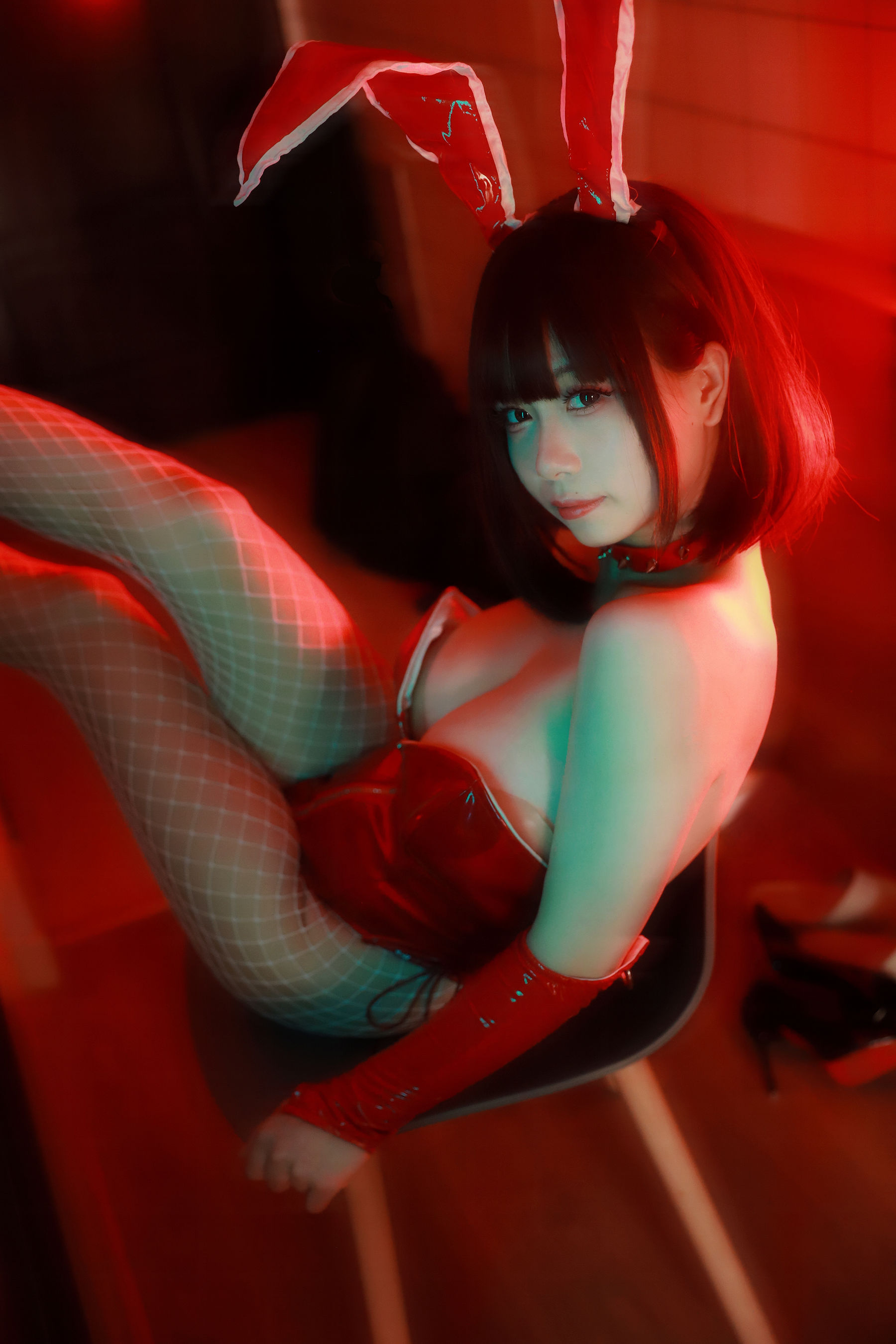 [福利COS] 末夜787 - 红色兔女郎第7张