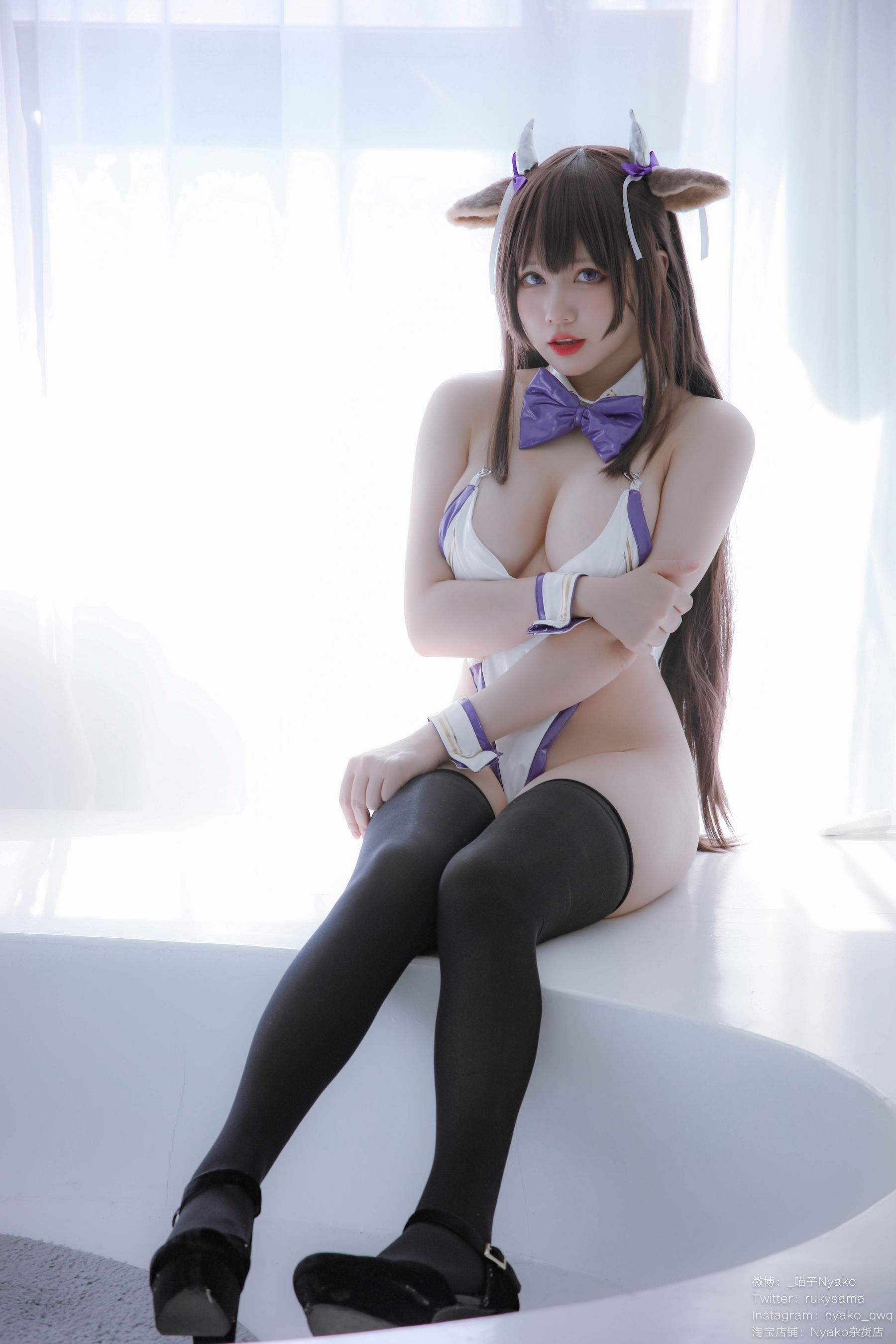 [福利COS] 萌妹子Nyako喵子 - 樫野本 牛牛赌场女郎第4张