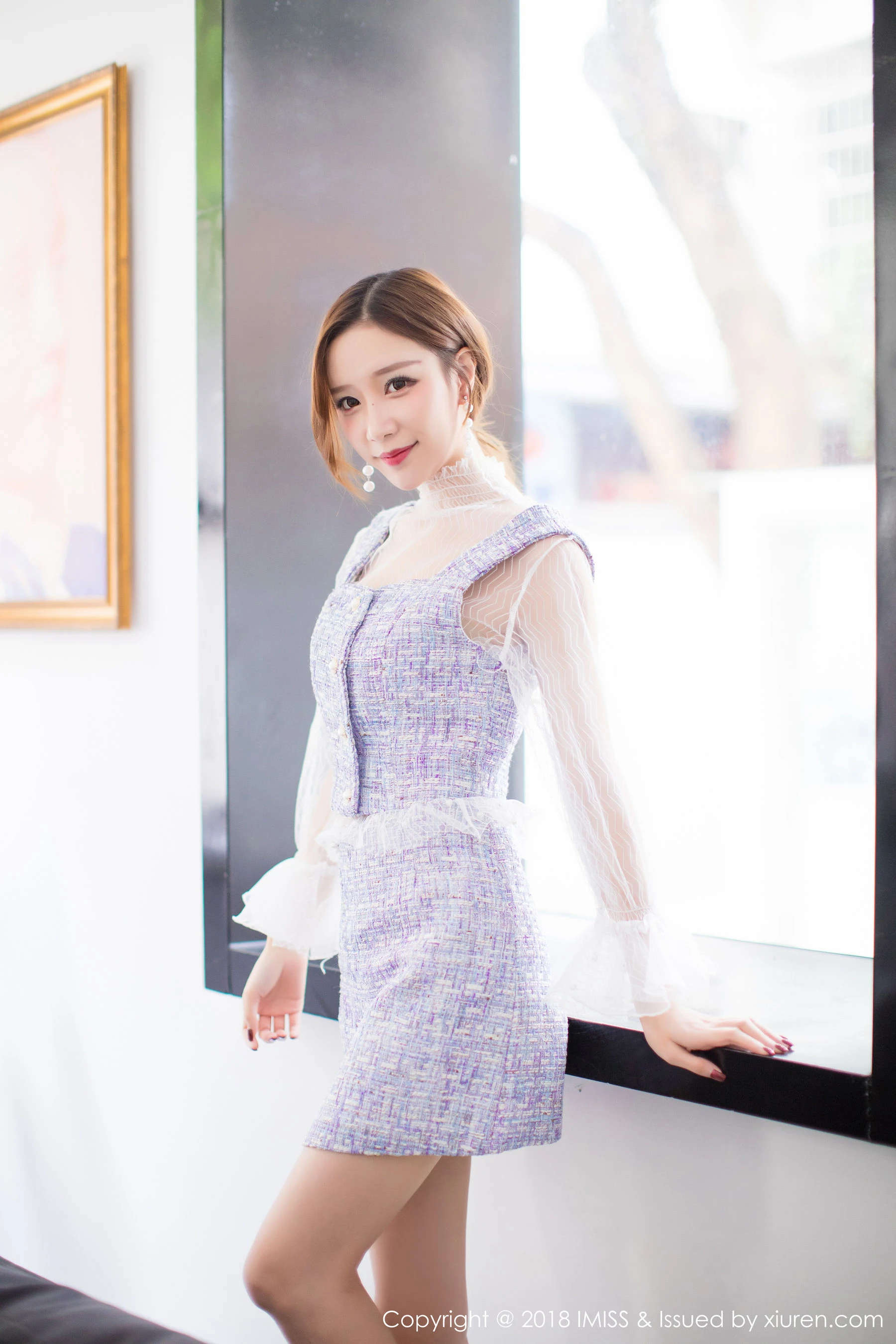 模特小琳《甜美新人》 爱蜜社IMiss Vol.233第13张