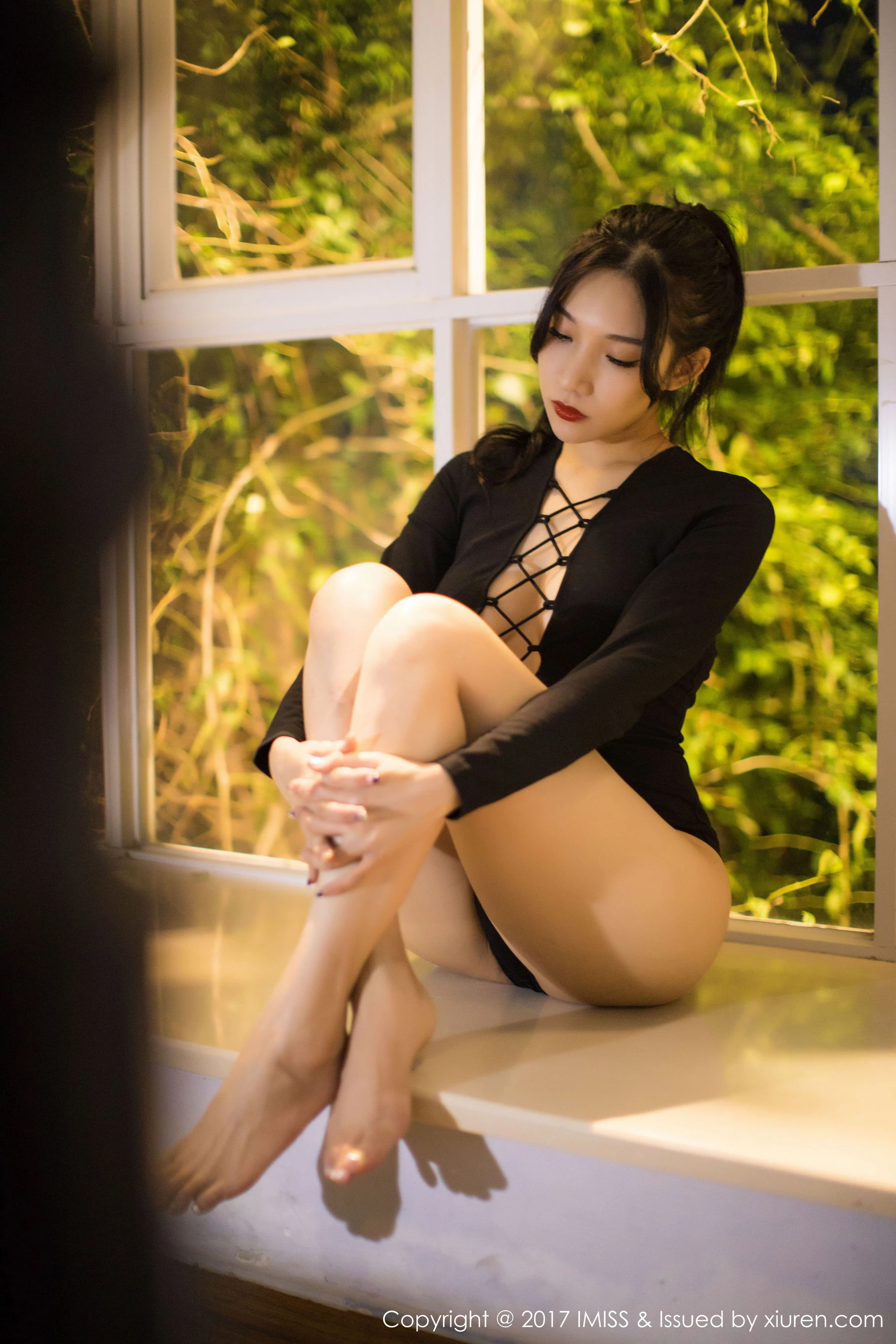 小狐狸Sica《黑色私房性感美腿》 爱蜜社IMiss VOL.194第10张