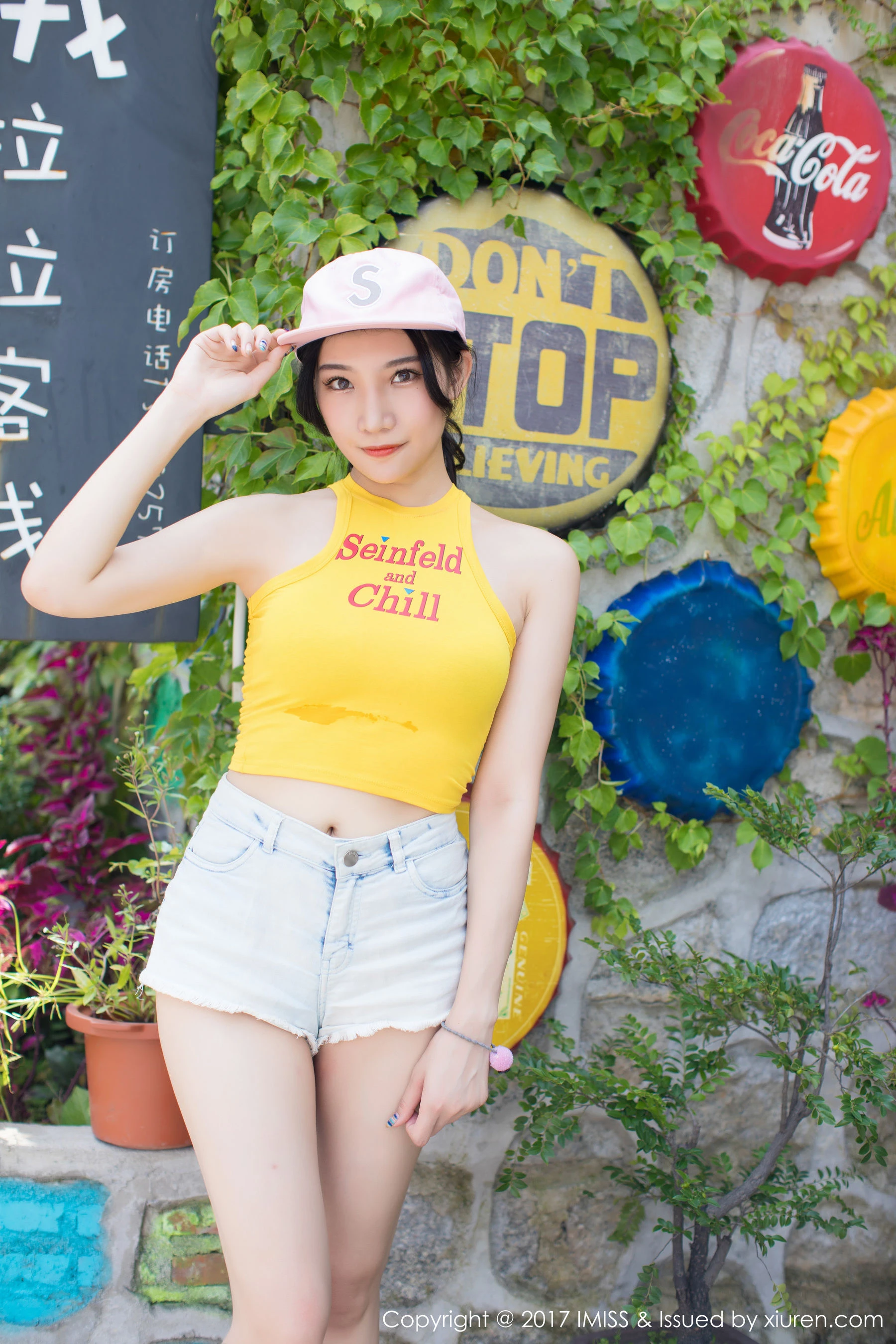  小狐狸Sica《牛仔短裤小清新系列》 爱蜜社 VOL.180第10张