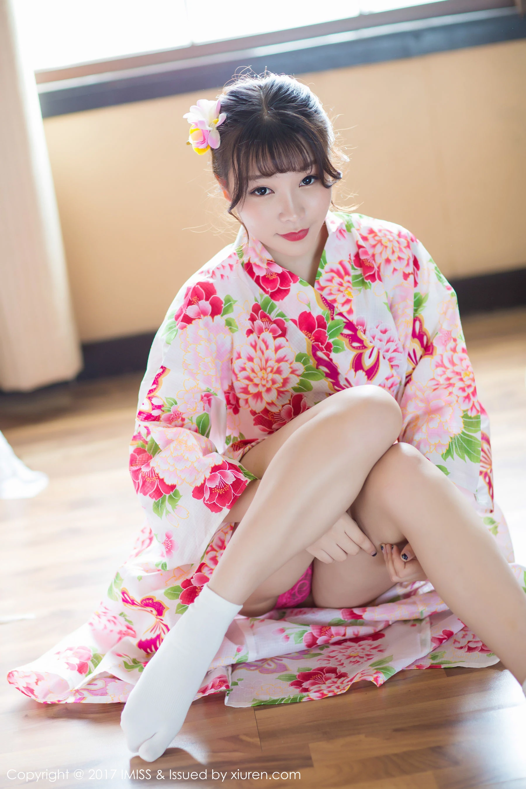 芝芝Booty《日系和服+迷你比基尼》 爱蜜社 VOL.170第4张