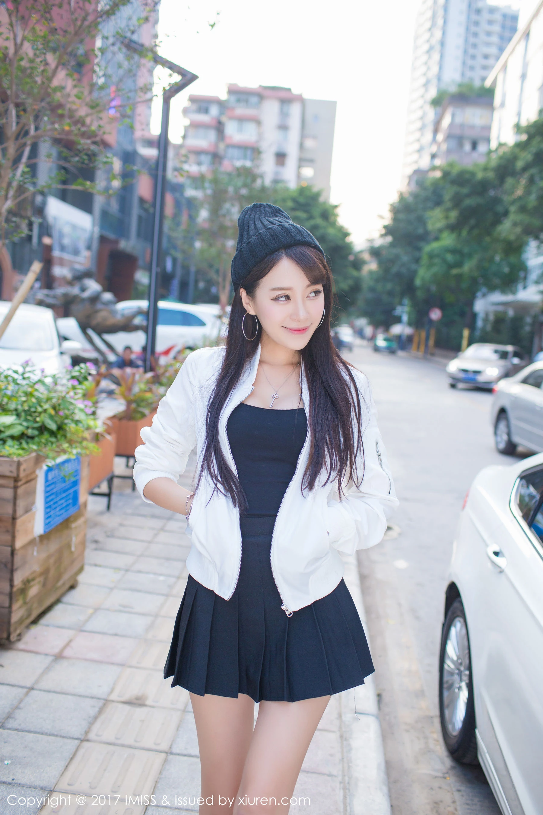 女神@王曼妮好Q街拍系列 爱蜜社 VOL.163第14张