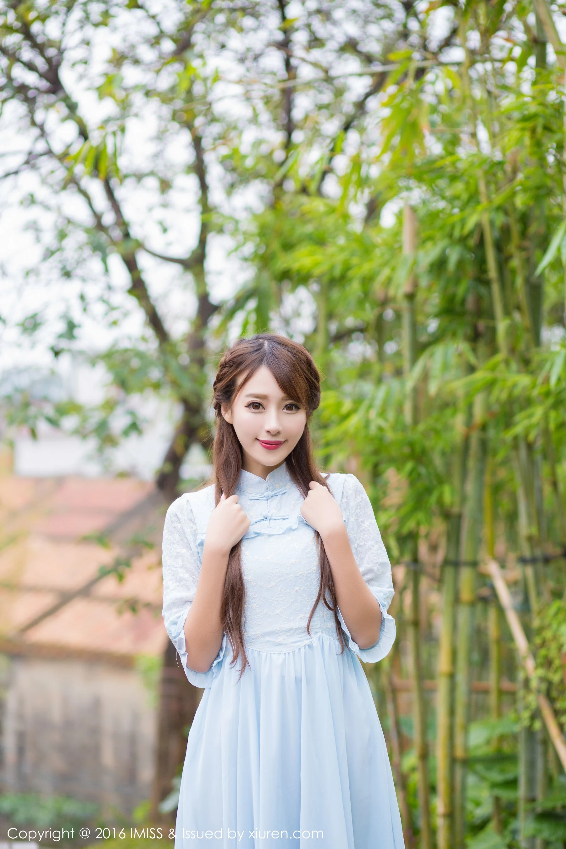 王曼妮、谭小雅《古典旗袍系列》爱蜜社IMiss Vol.070第11张