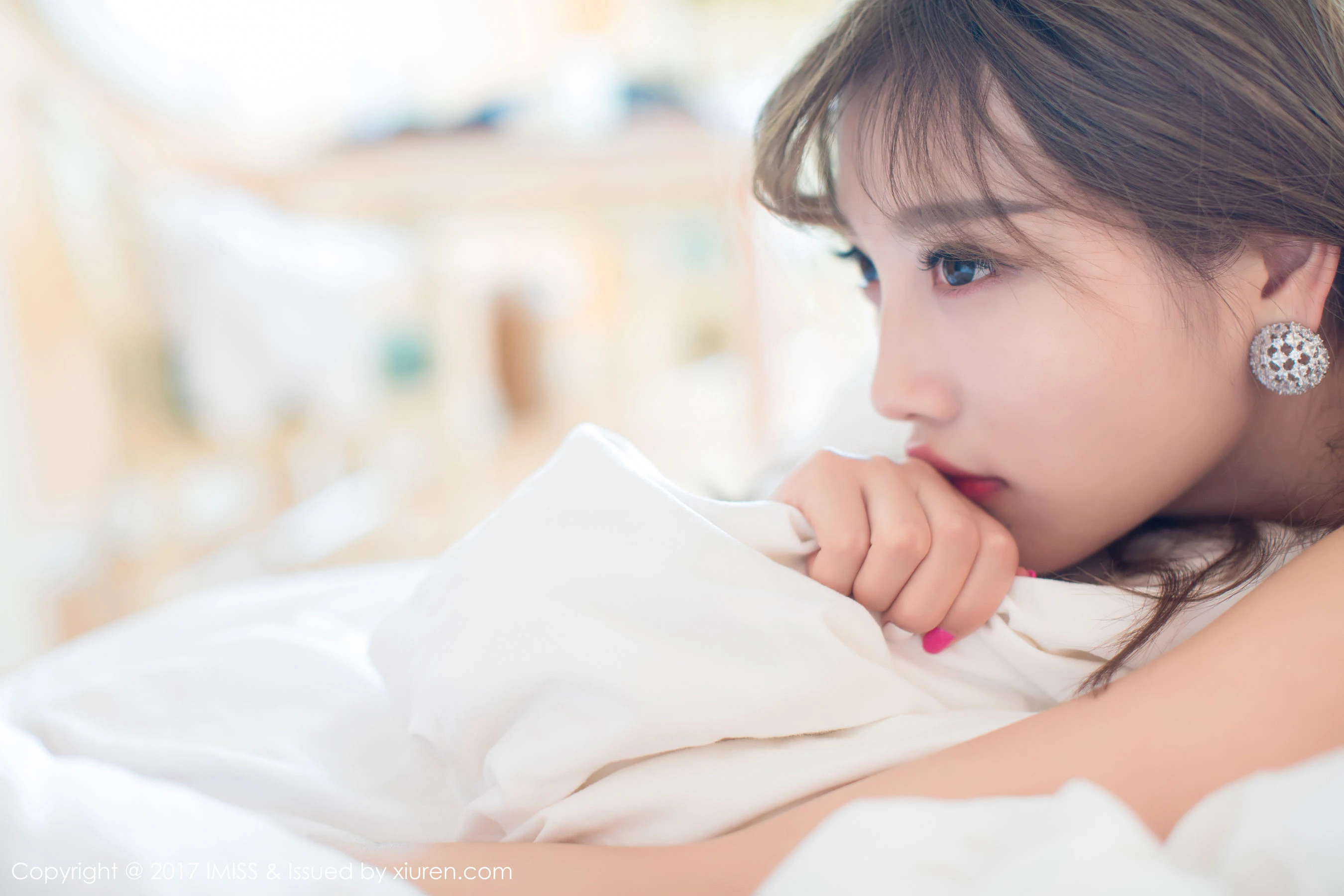  杨晨晨sugar《蕾丝网袜与性感比基尼》 爱蜜社IMiss Vol.183第5张