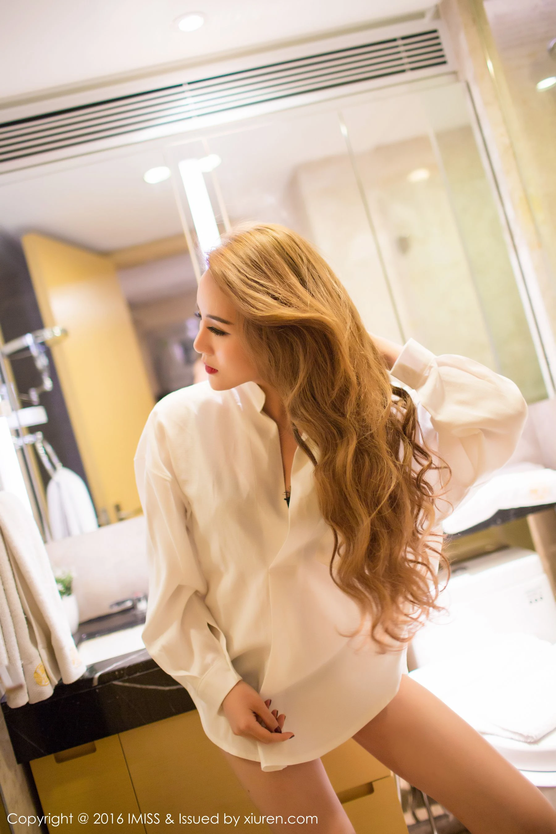 江欢欢fon《身材高挑,颜值靓丽、修长美腿》 爱蜜社IMiss Vol.071第14张