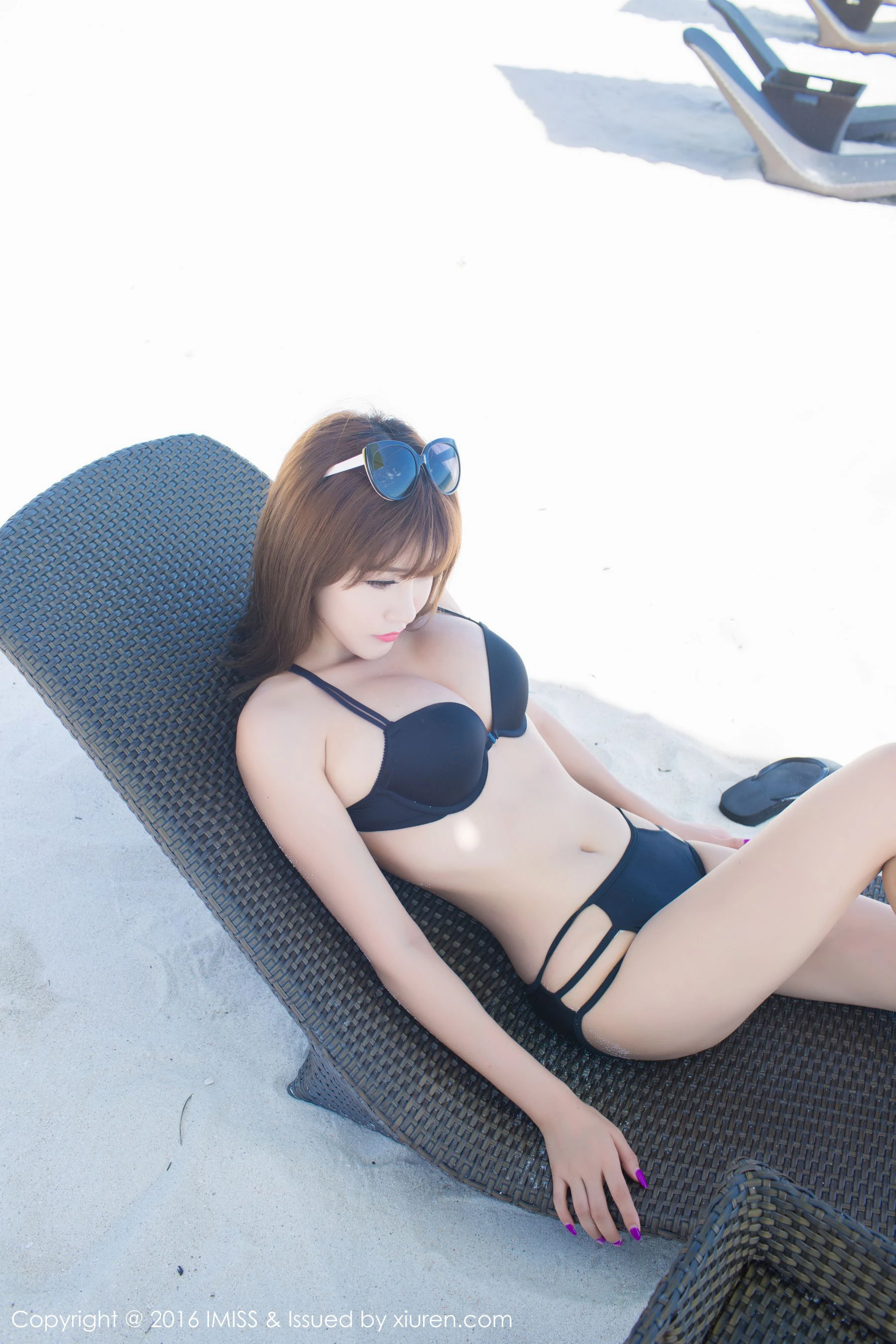 程小烦不烦《性感比基尼+蕾丝马甲内衣》 爱蜜社IMiss Vol.059第2张