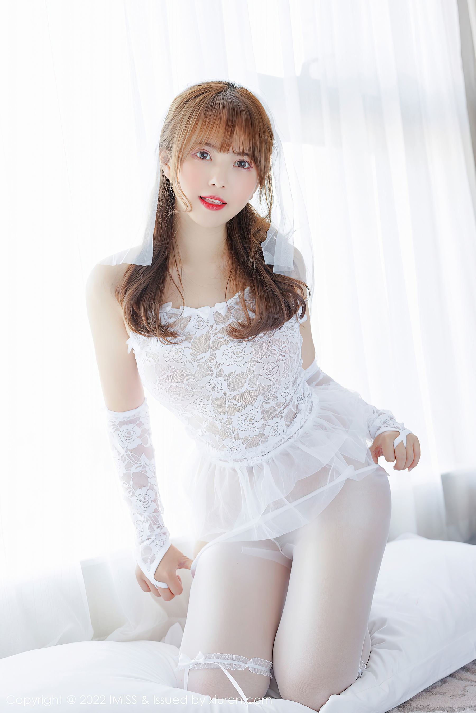 爱蜜社 VOL.674 张思允Nice 婚纱丝袜第15张