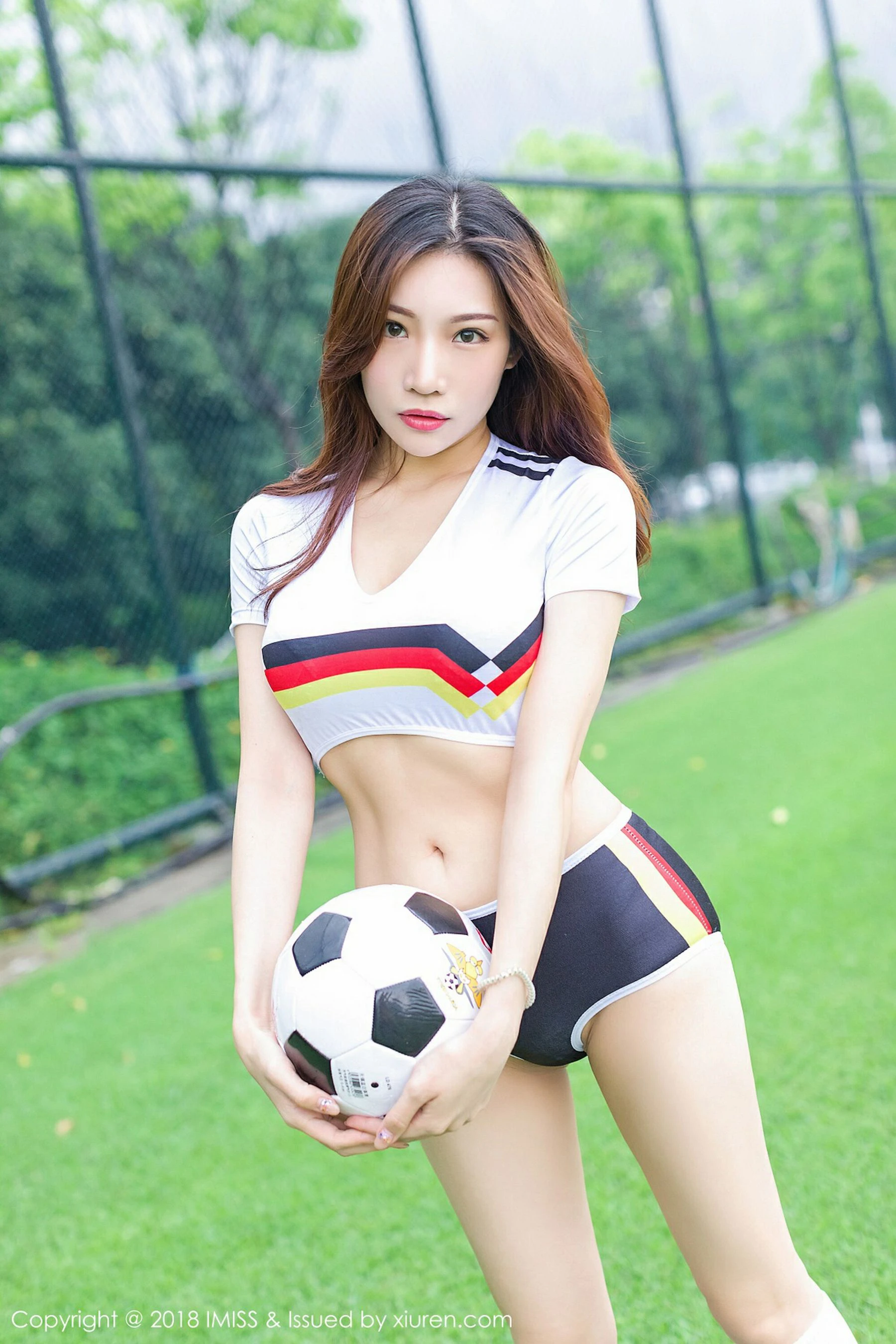 小狐狸Sica《世界杯足球宝贝》 爱蜜社IMiss Vol.255第1张
