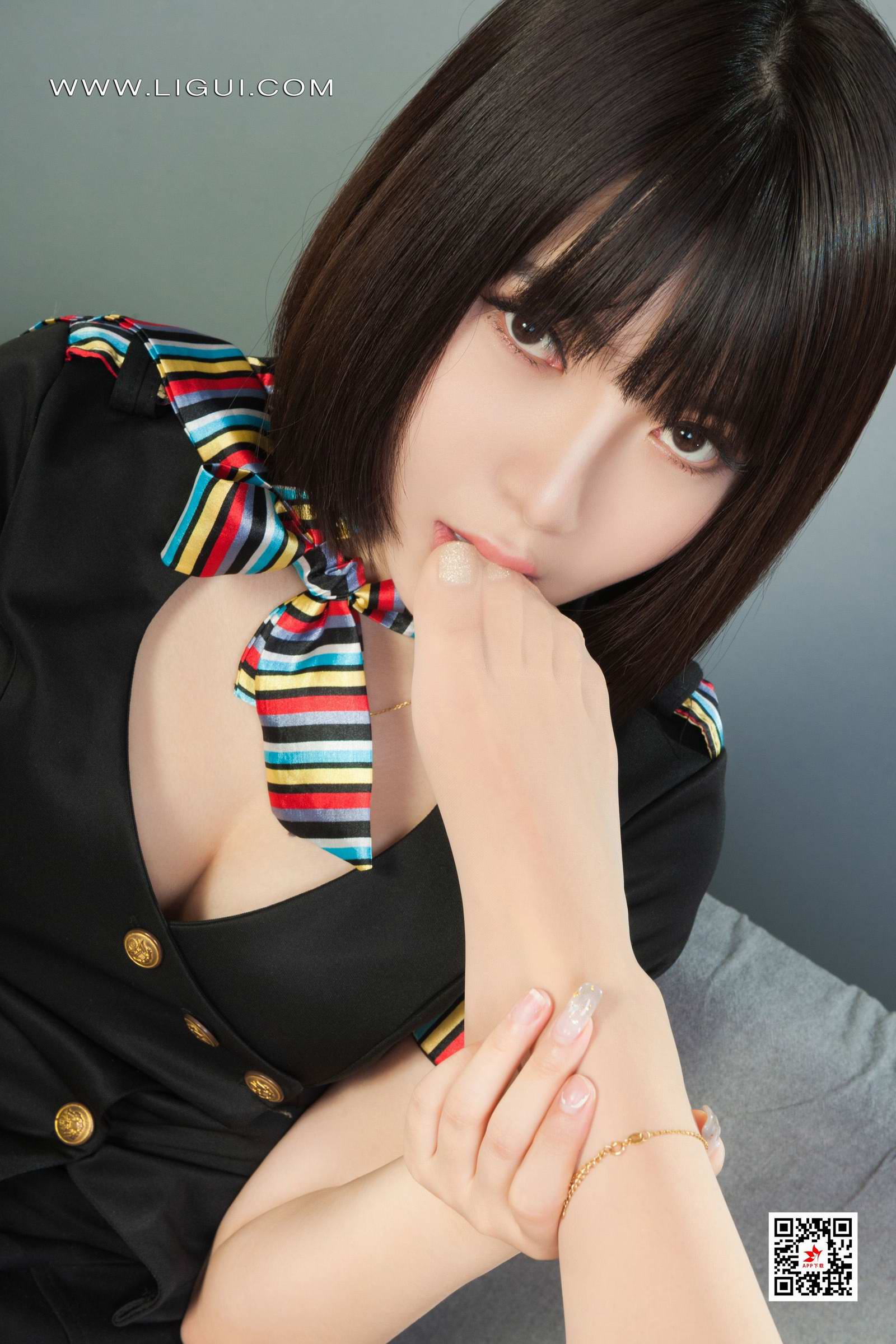 Ligui丽柜 2022.04.14 网络丽人 Model 汐汐&amp;小七第3张