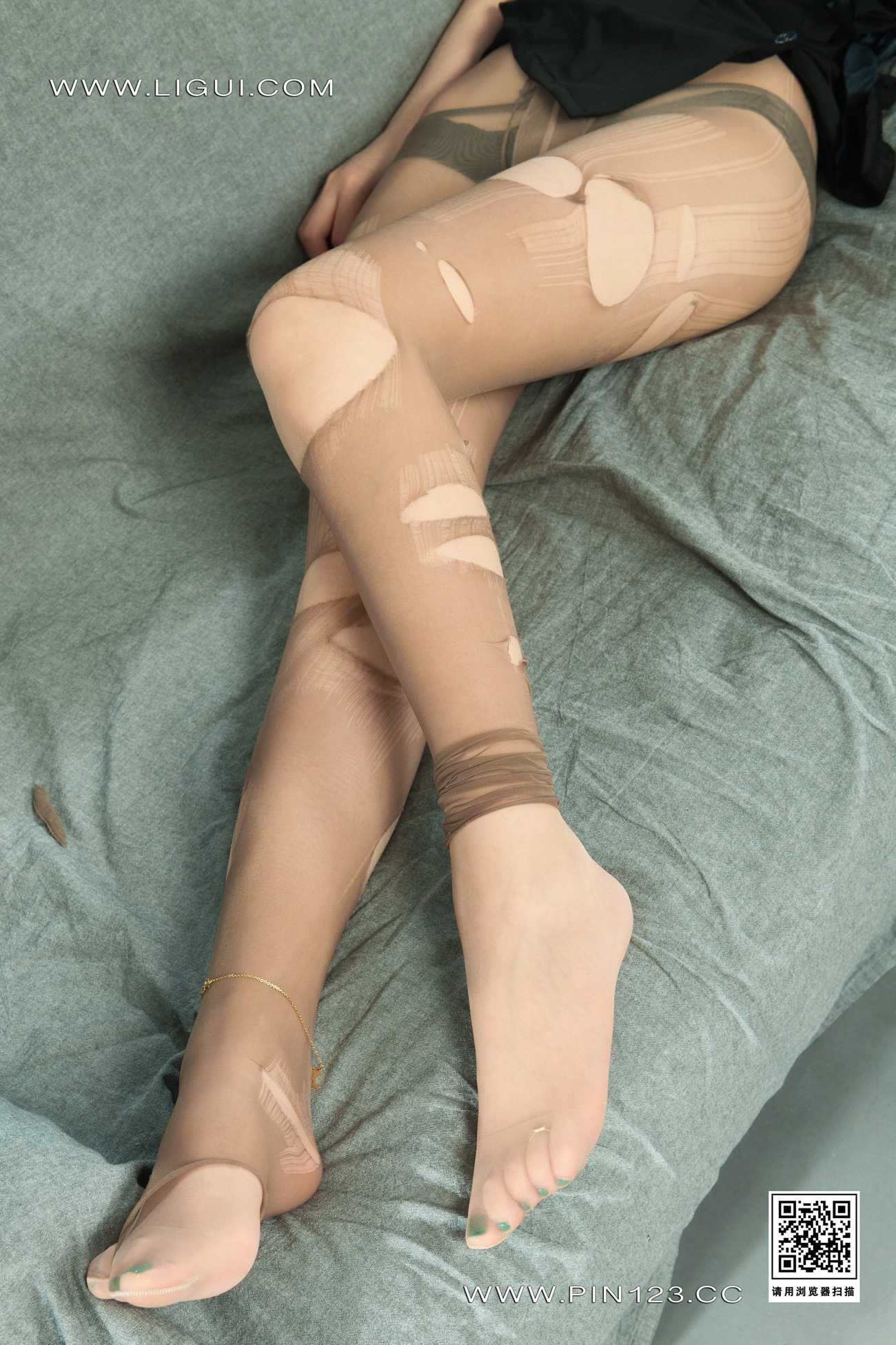 [Ligui丽柜]2022.07.11 撕情袜意 妖妖第21张
