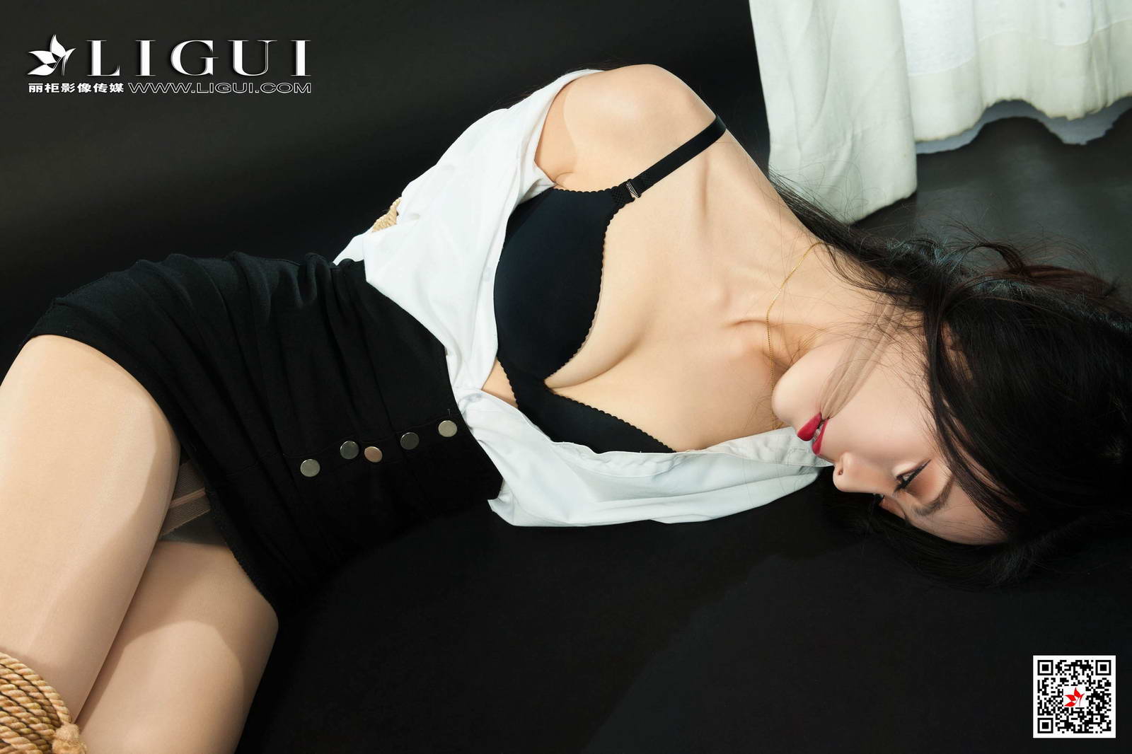 Ligui丽柜 2020.10.02《紧缚新莲》白雪第11张