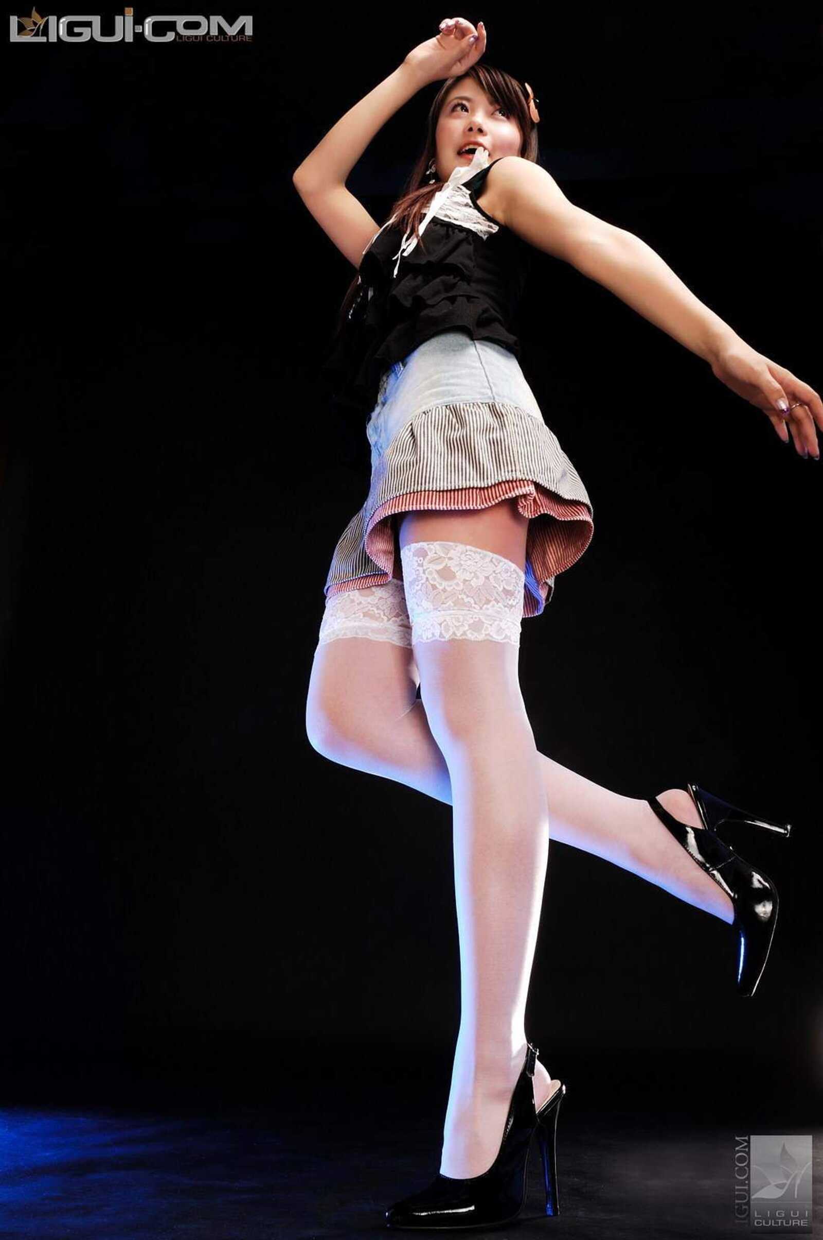 [丽柜LiGui] Model 龙洋《黑白碰撞的北极光》丝足写第9张