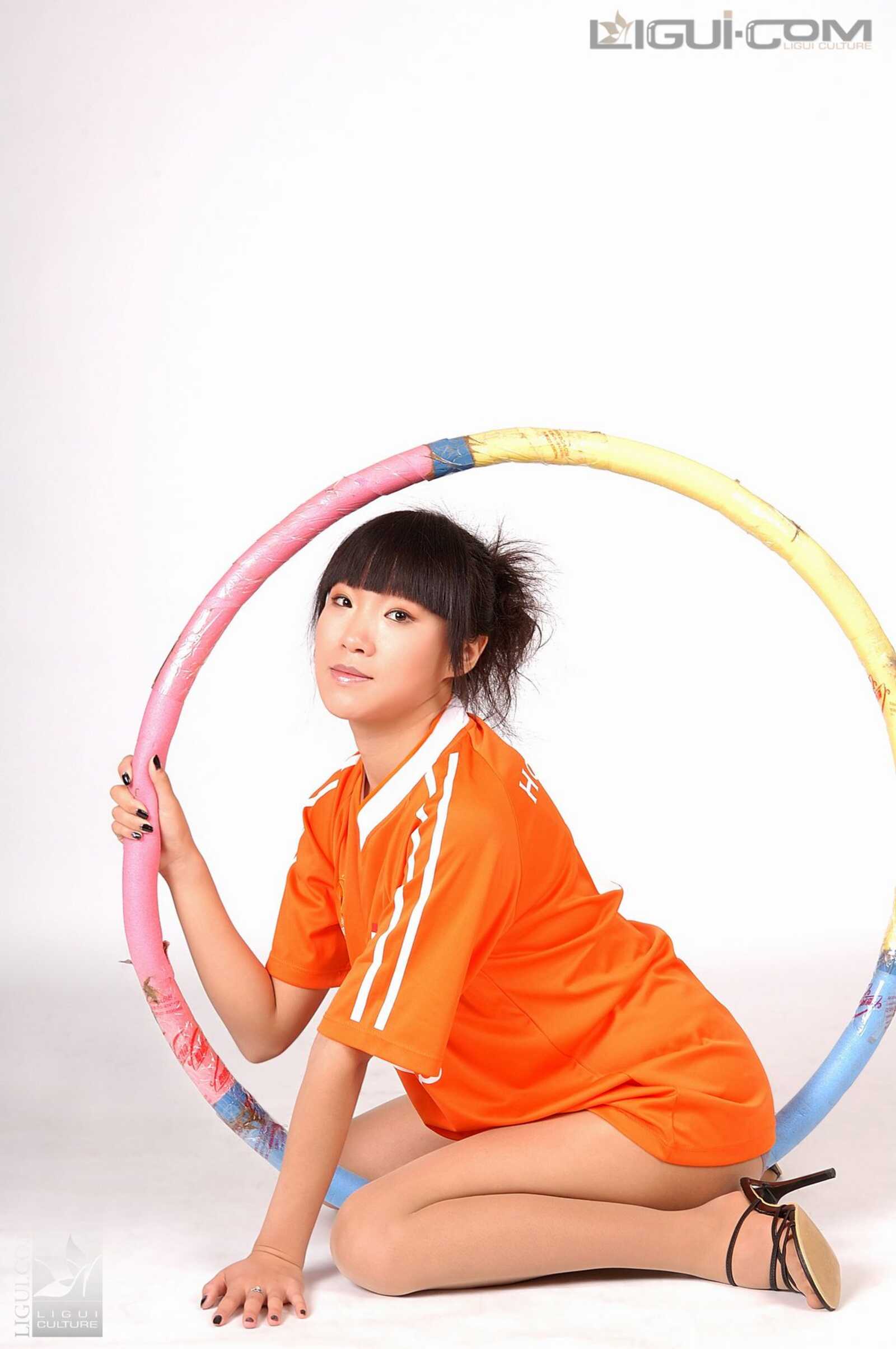 Model 伊园《凉高跟足球宝贝》 [丽柜LiGui] 丝足写第7张