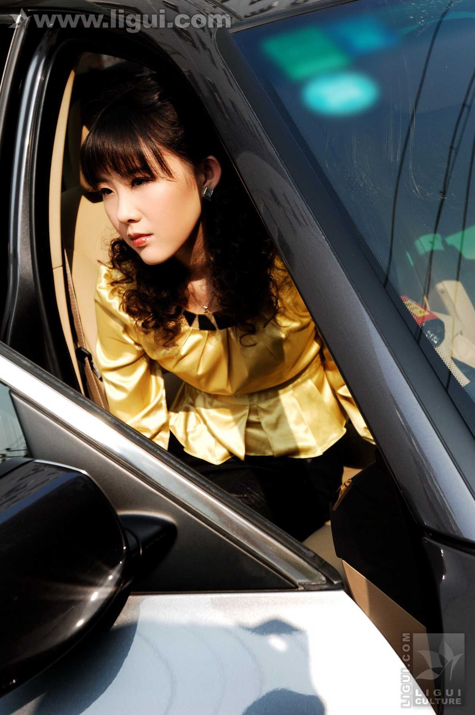 Model 菲菲《宝马藏娇看美丝》 [丽柜LiGui] 美腿玉第14张