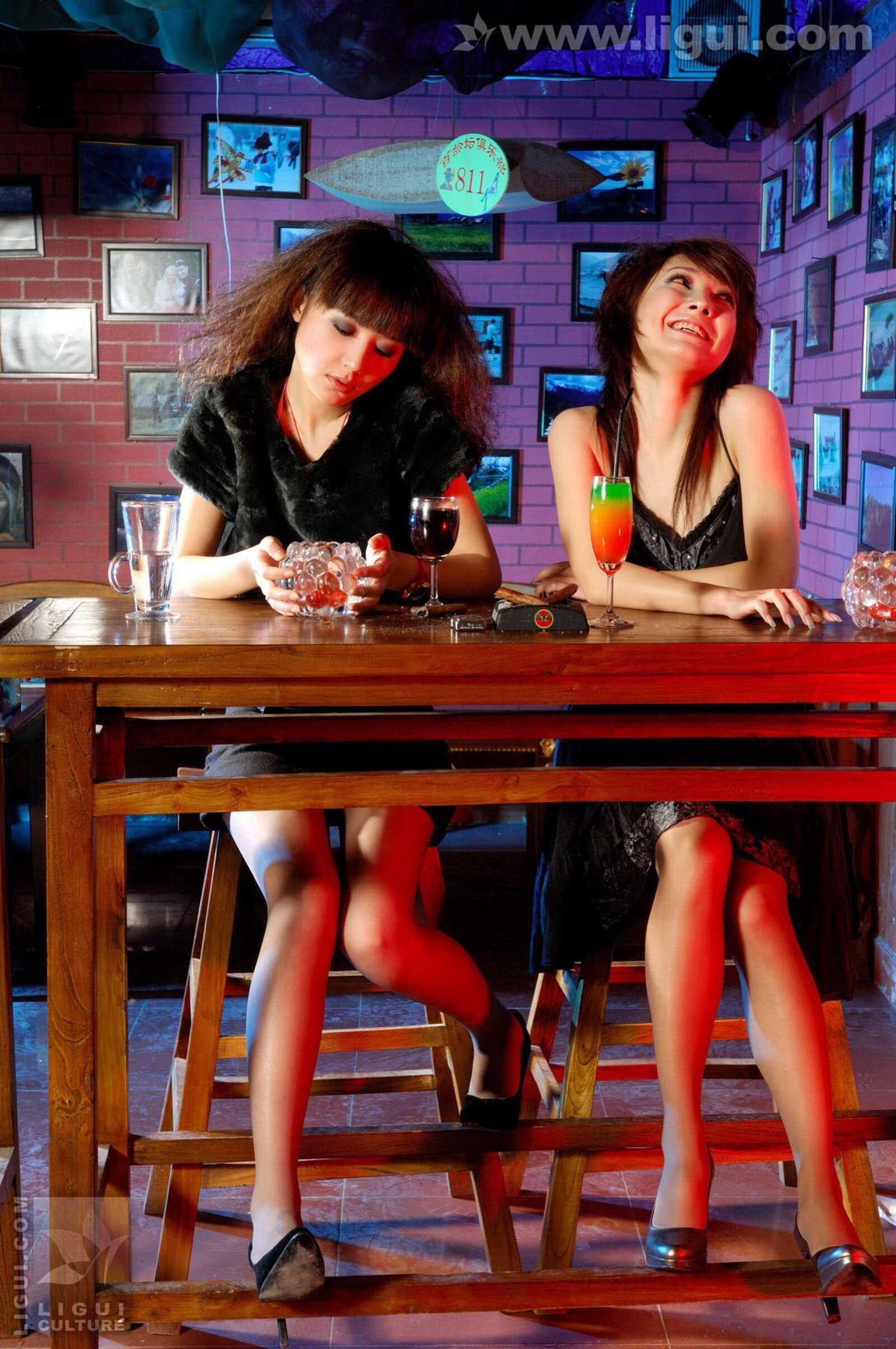 Model 咪惠美、kelly《灯红酒绿中的丝袜丽影》 [丽第11张