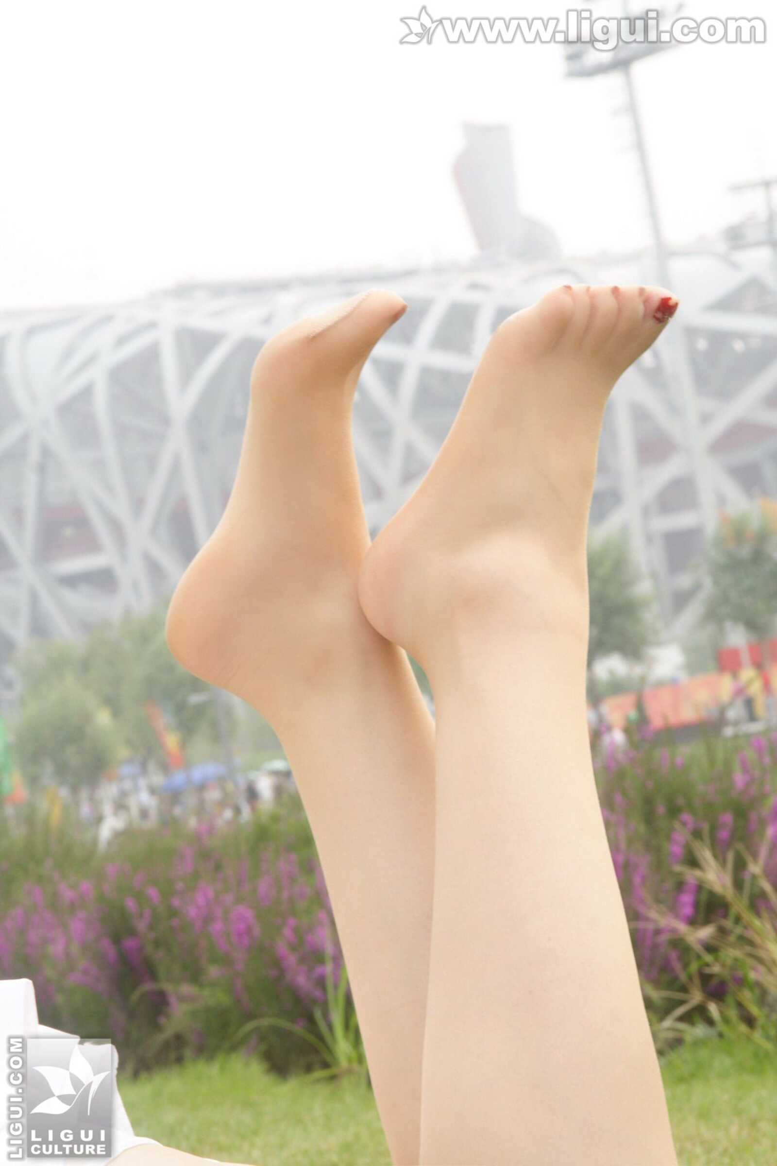 Model 幕子《草地上展现多姿美腿》 [丽柜LiGui] 丝第7张