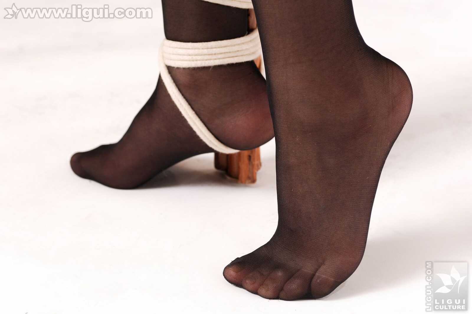 Model 尤丽《冷艳摄魂的丝袜捆绑》 [丽柜美束Li第13张