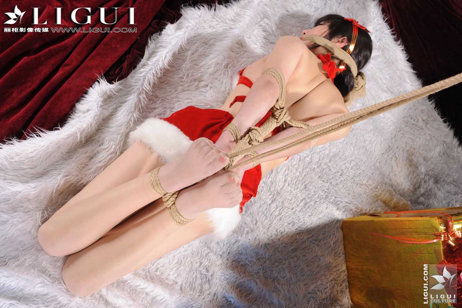 Model 文静《圣诞少女捆绑诱惑》 [丽柜美束LiGui第6张