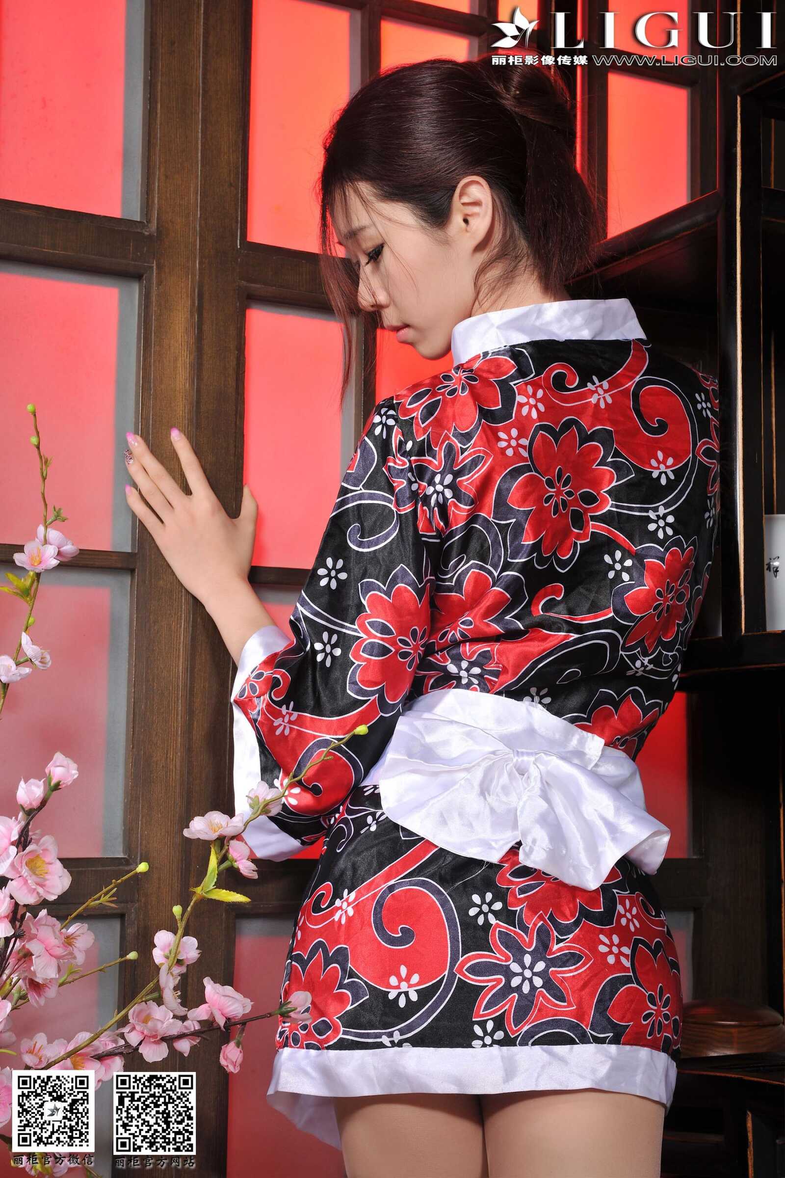 Model 美辰《和服贵足》 [丽柜LiGui] 美腿玉足写真第9张