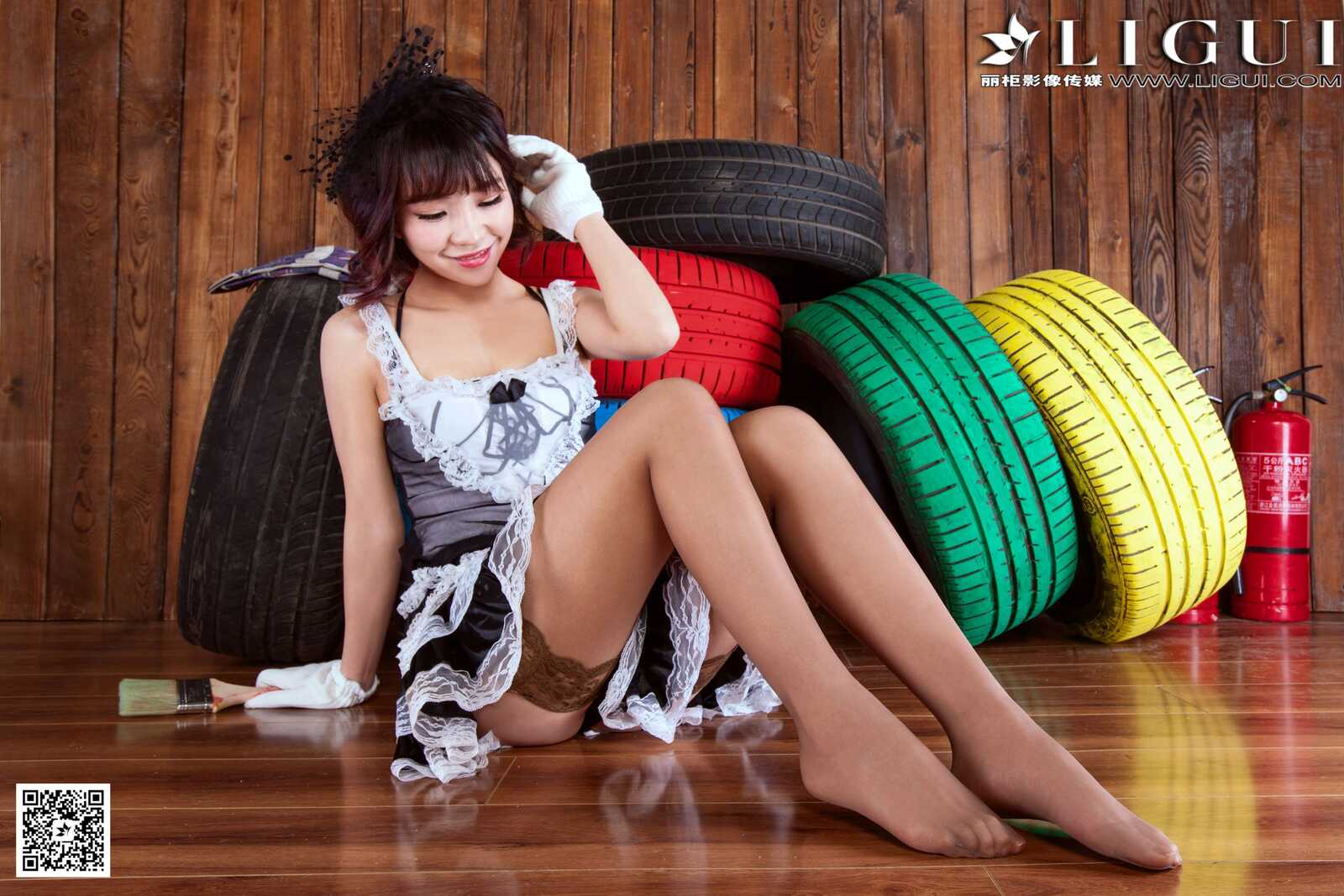 Model ALAN《灰丝蕾丝女仆》上下全集  [丽柜LiGui]第7张