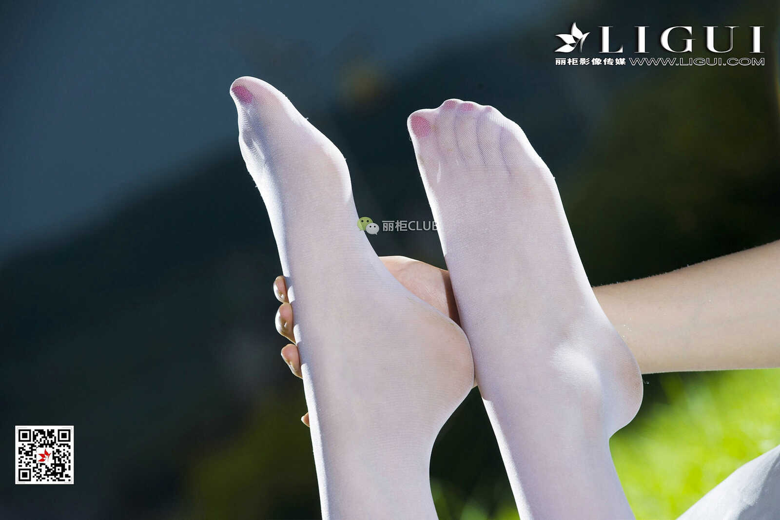 Model 雪儿《夜空白丝》 [丽柜Ligui] 写真集第11张