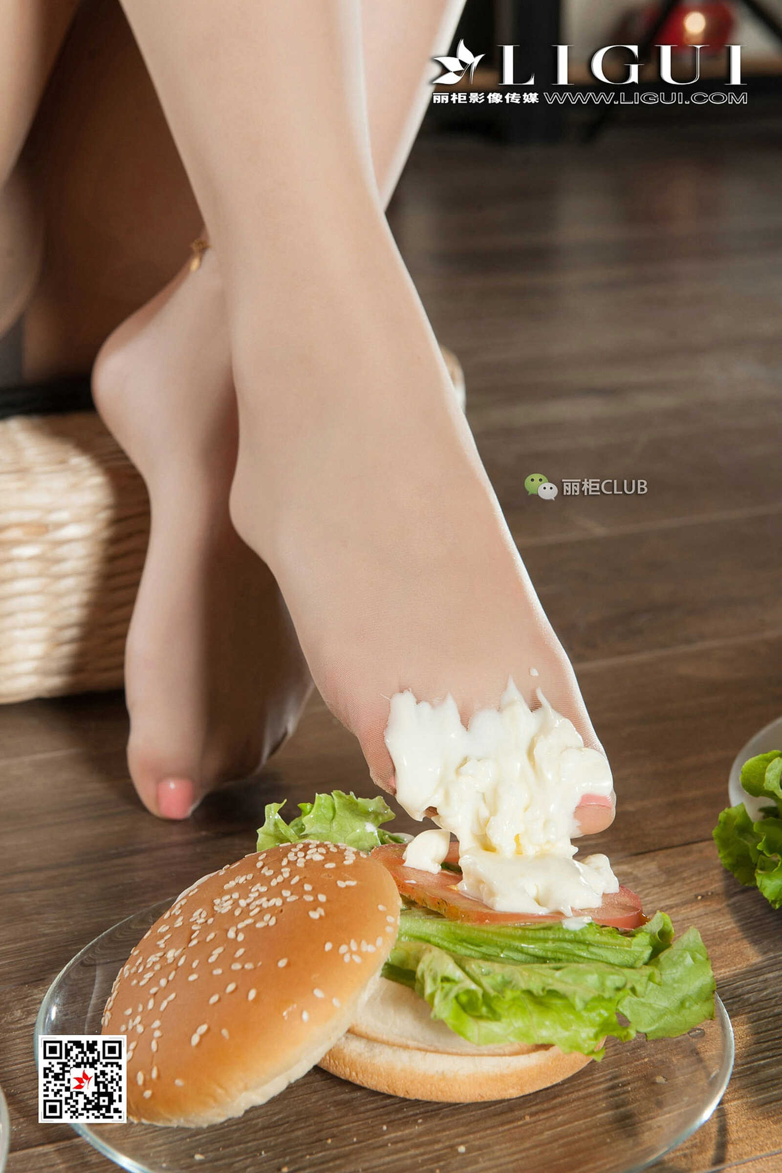 Model 雪糕《肉丝汉堡》 [丽柜Ligui] 写真集第5张