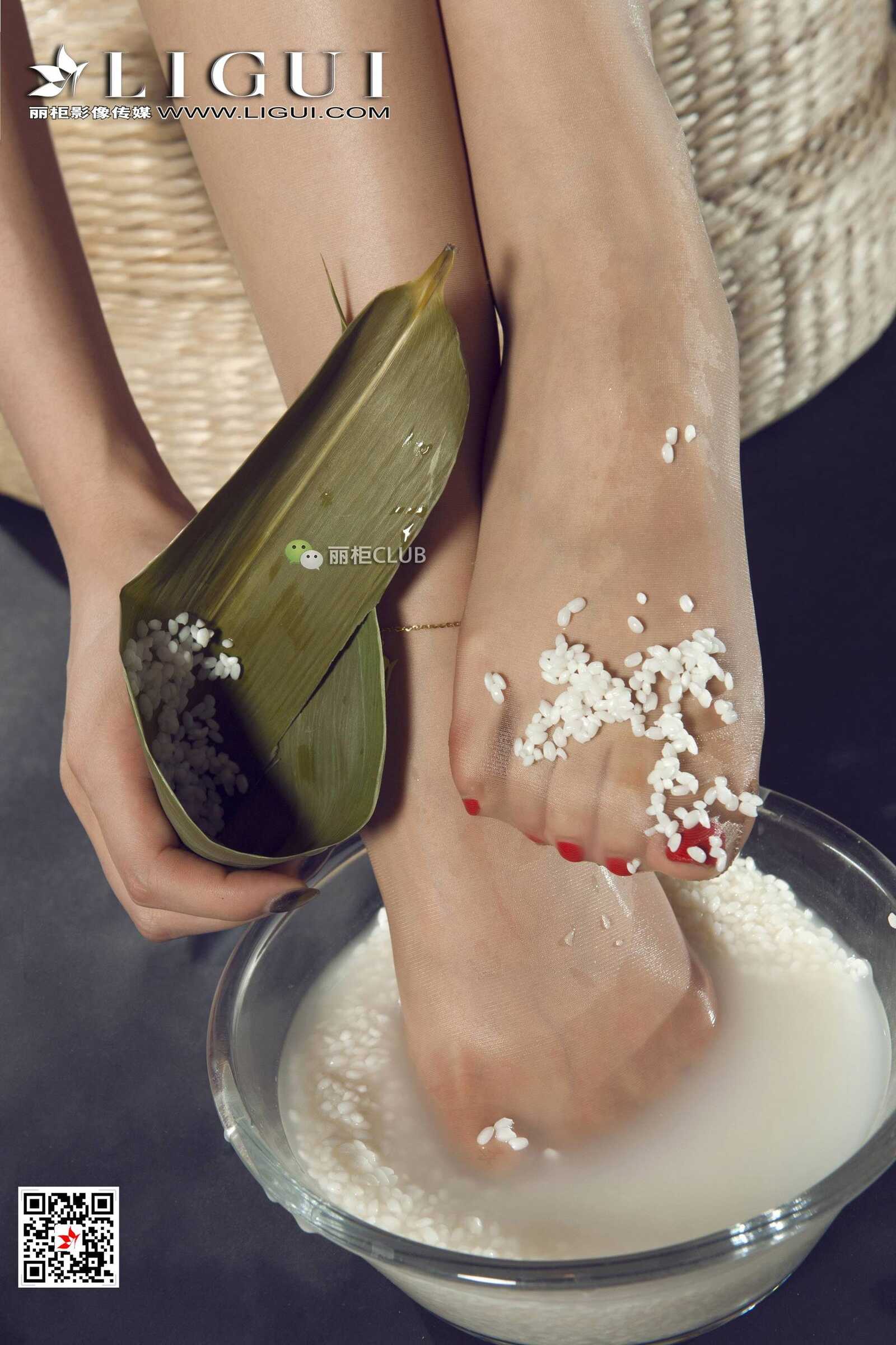 足模雪糕《端香旗袍丝足》 [丽柜LIGUI] 网络丽人第11张