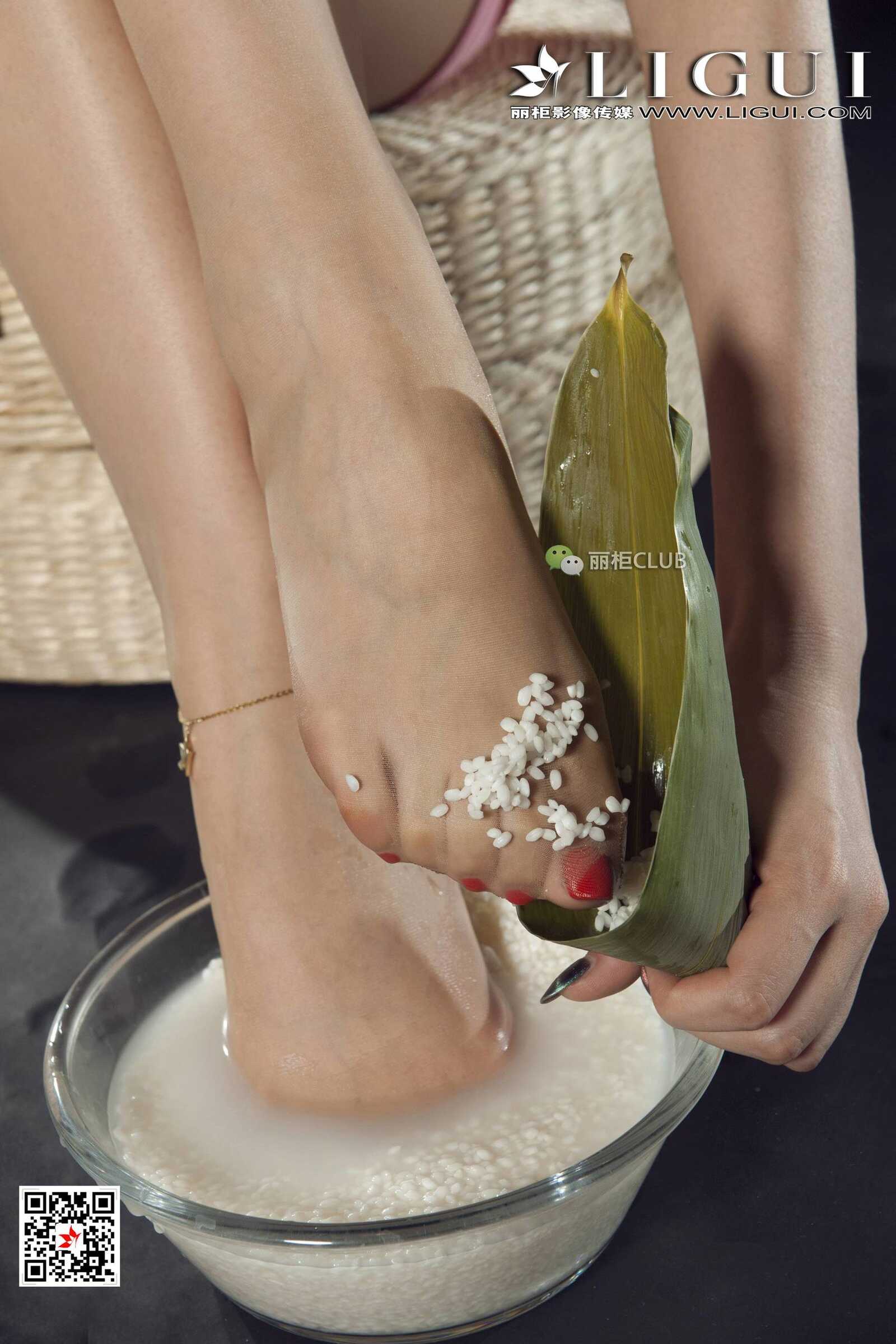 足模雪糕《端香旗袍丝足》 [丽柜LIGUI] 网络丽人第10张