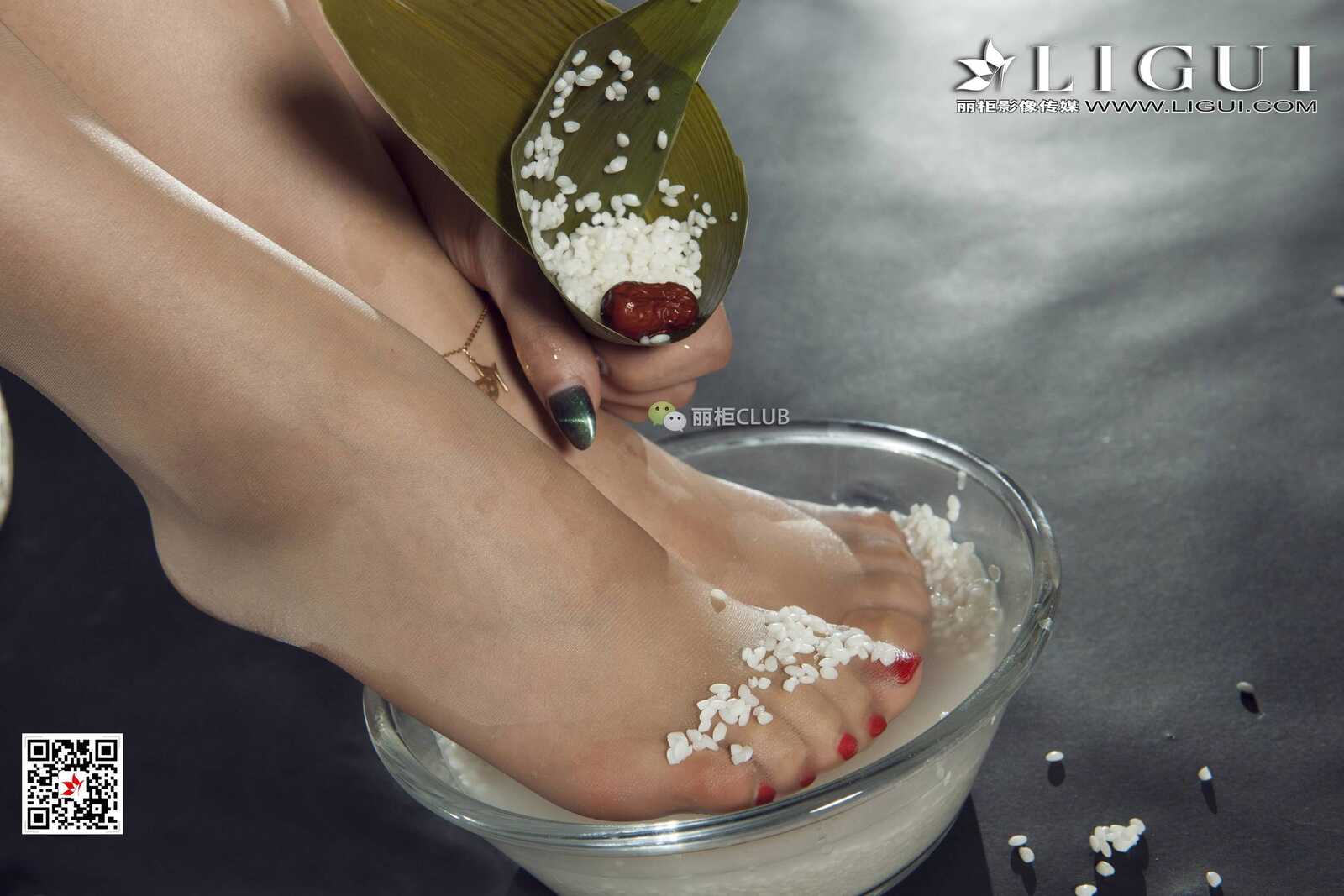 足模雪糕《端香旗袍丝足》 [丽柜LIGUI] 网络丽人第9张