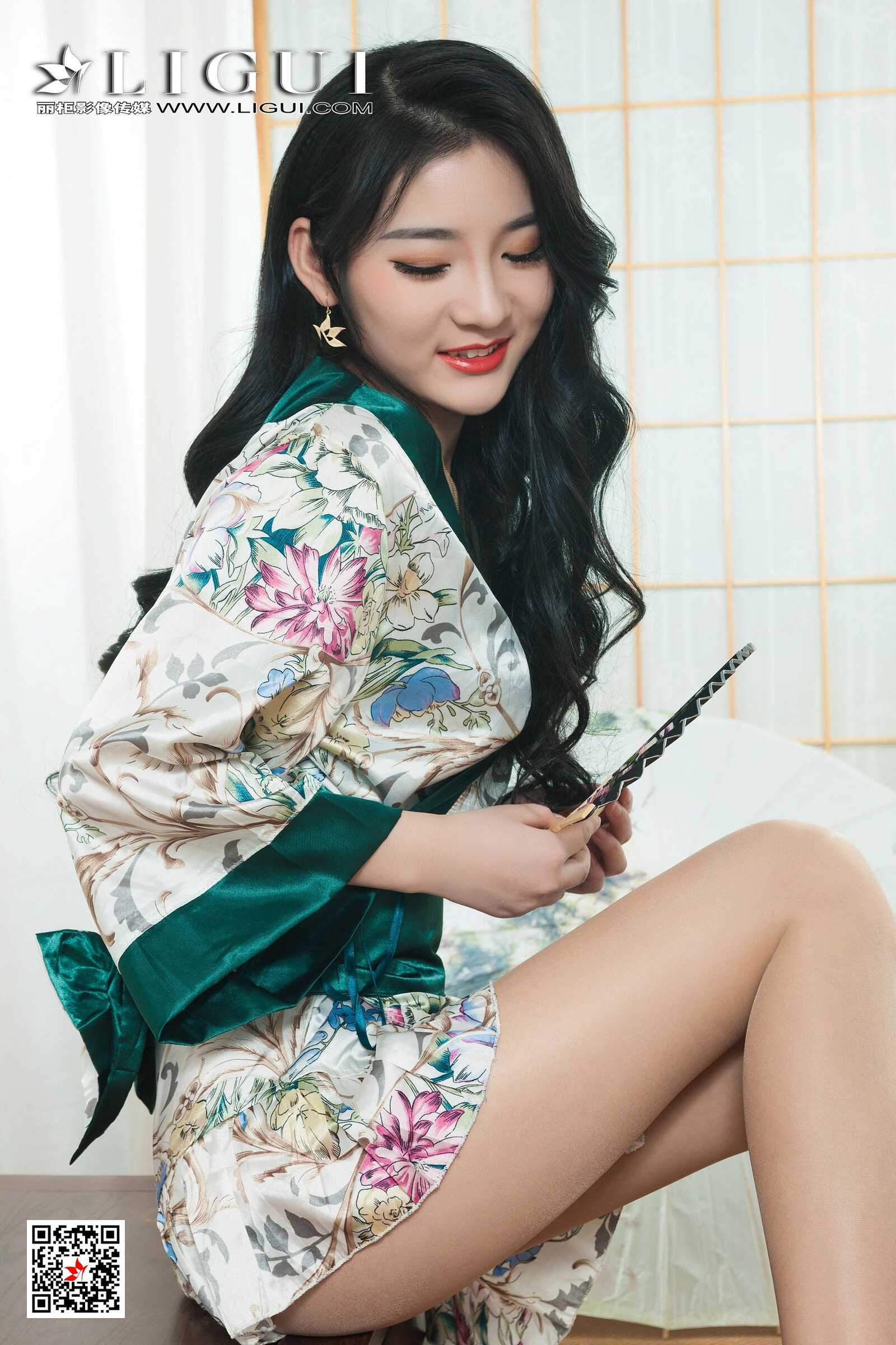 腿模Yaya《和服玉足》 [丽柜Ligui] 写真集第13张