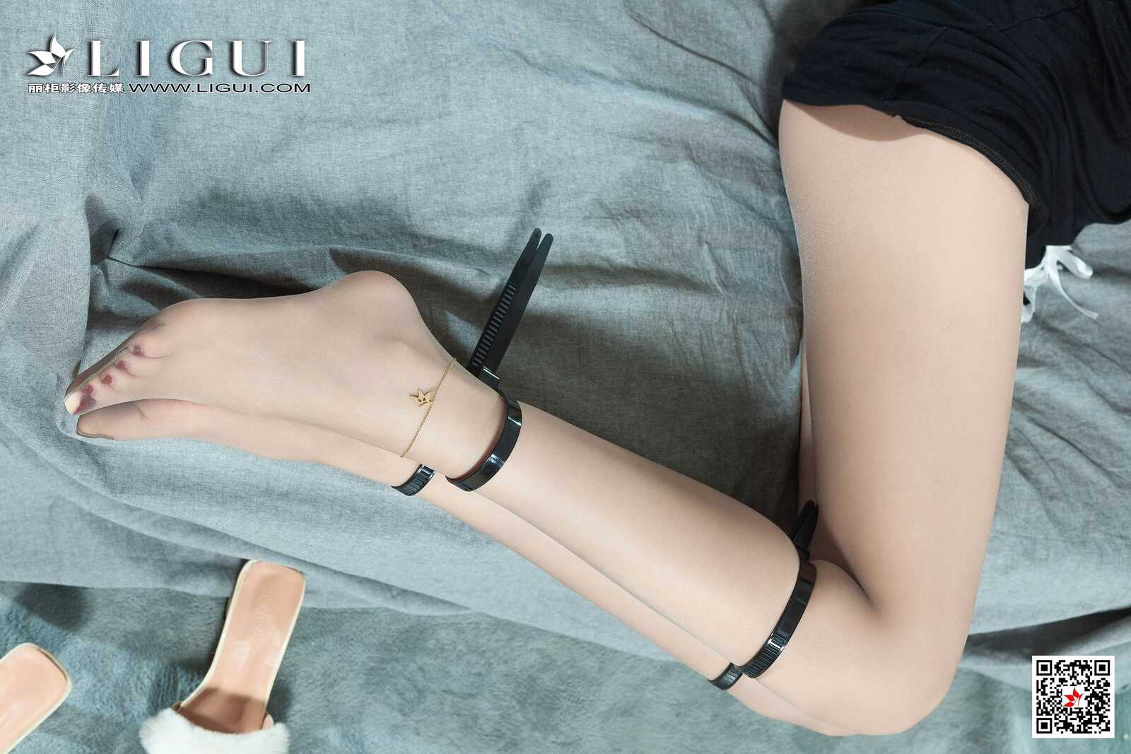 腿模凉儿《丝袜美腿捆绑绳艺》 [丽柜美束Ligui第3张