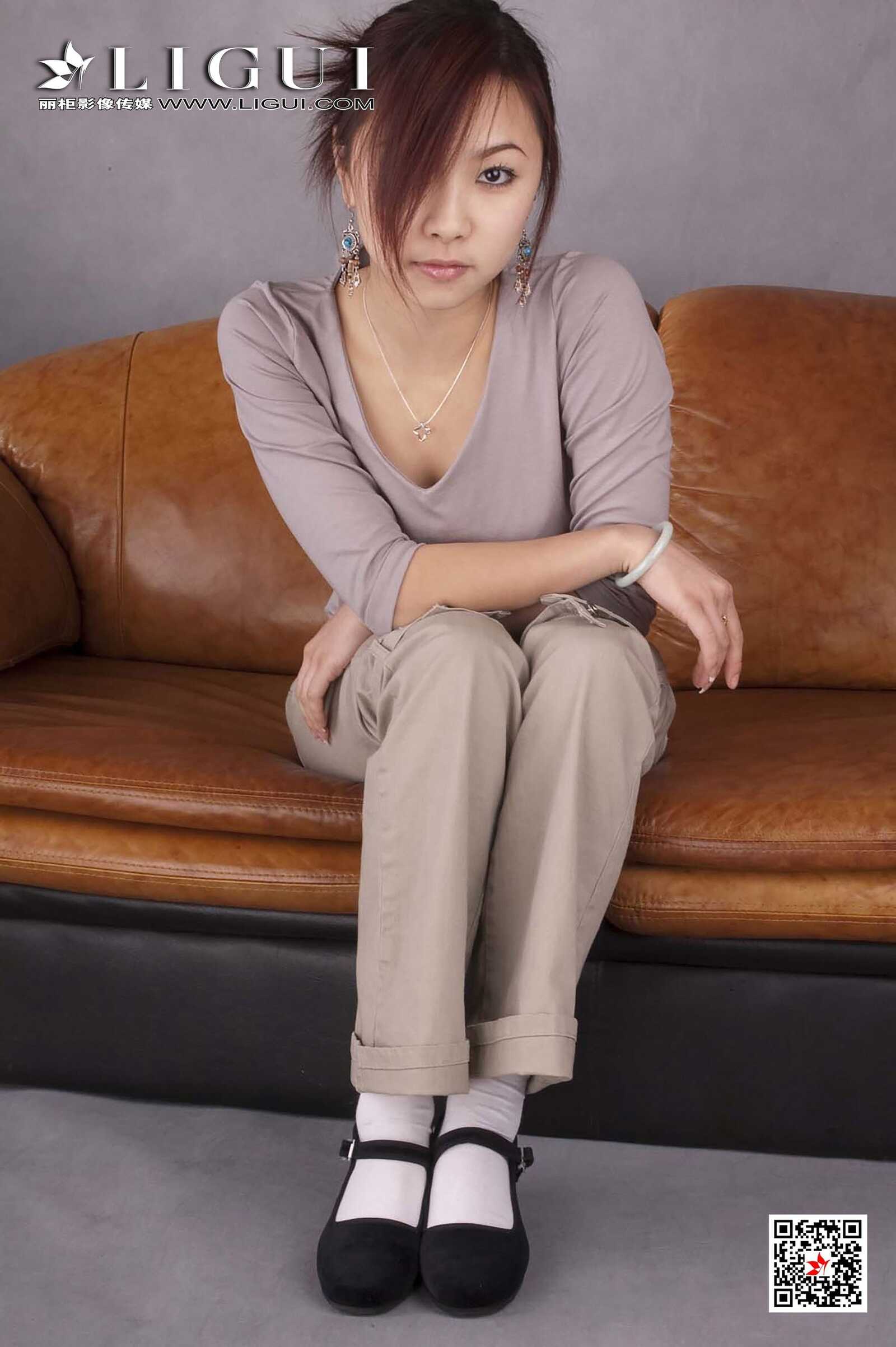雅诗《复古美脚》 [丽柜Ligui] 网络丽人 写真集第4张