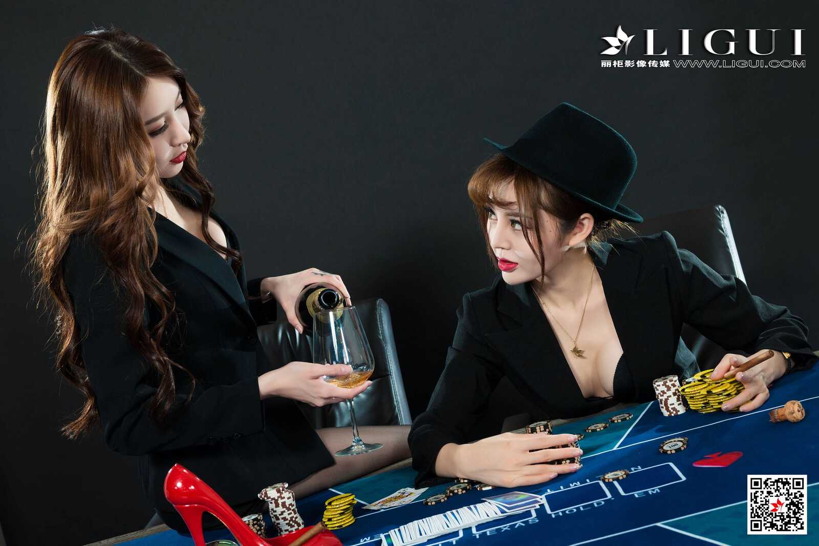 兔子&amp;amp;凉儿《黑丝丝足诱惑》 [丽柜LiGui] 写真集第2张