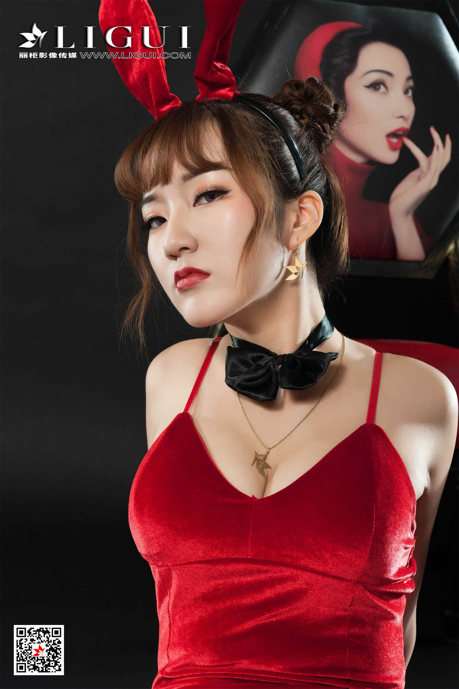 汐汐《黑丝镣铐兔女郎》 [丽柜Ligui] 写真集第17张