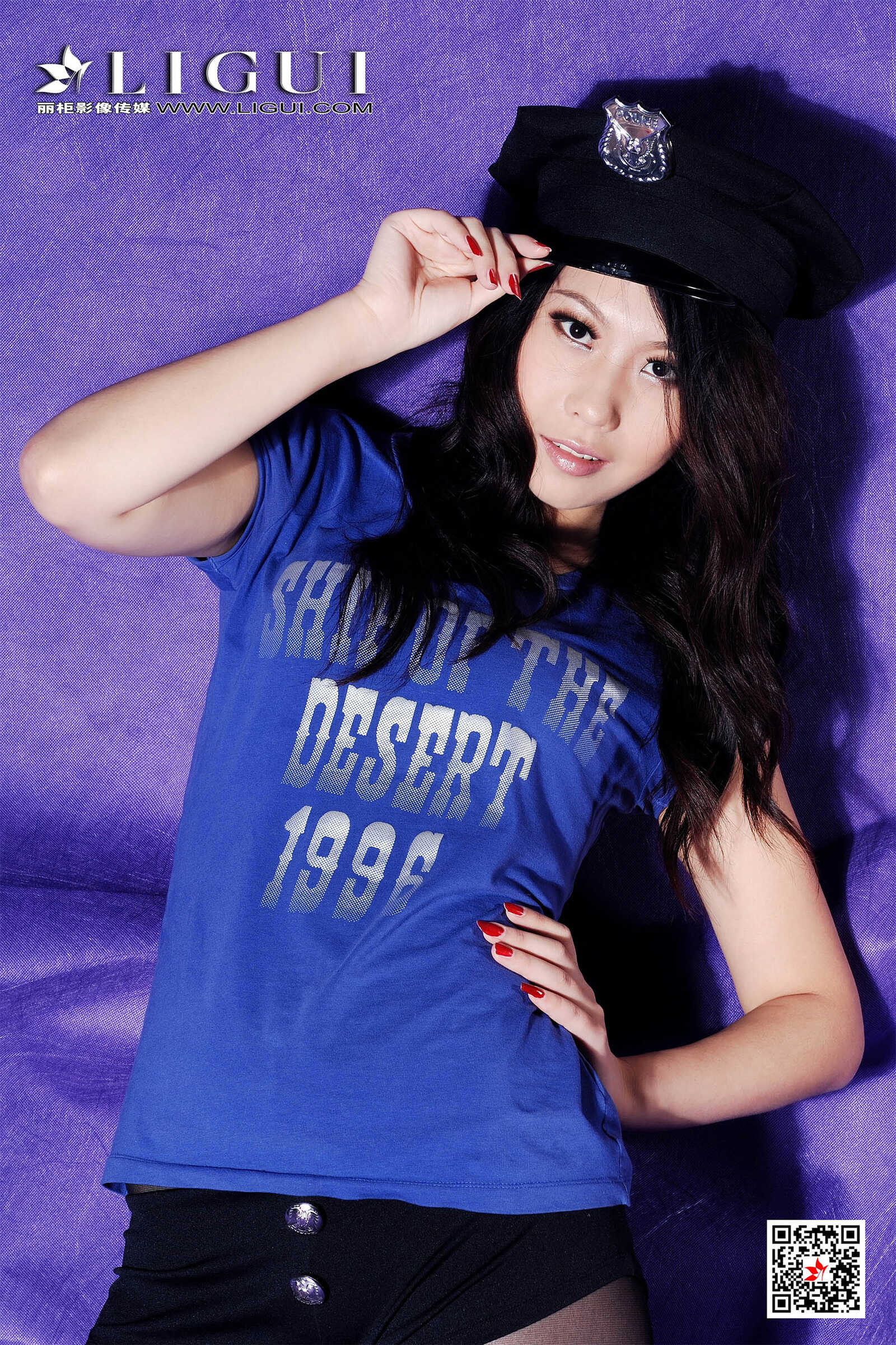 Model 幽幽《黑丝女兵》 [丽柜Ligui] 写真集第6张