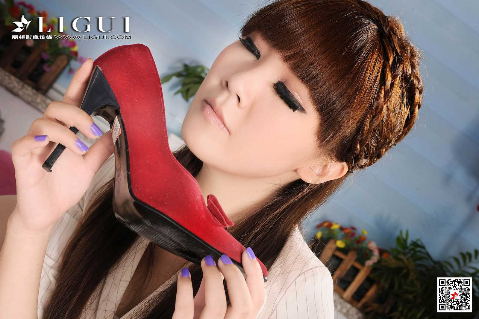 Model 美美&侨侨《肉丝美腿制服诱惑》 [丽柜第5张