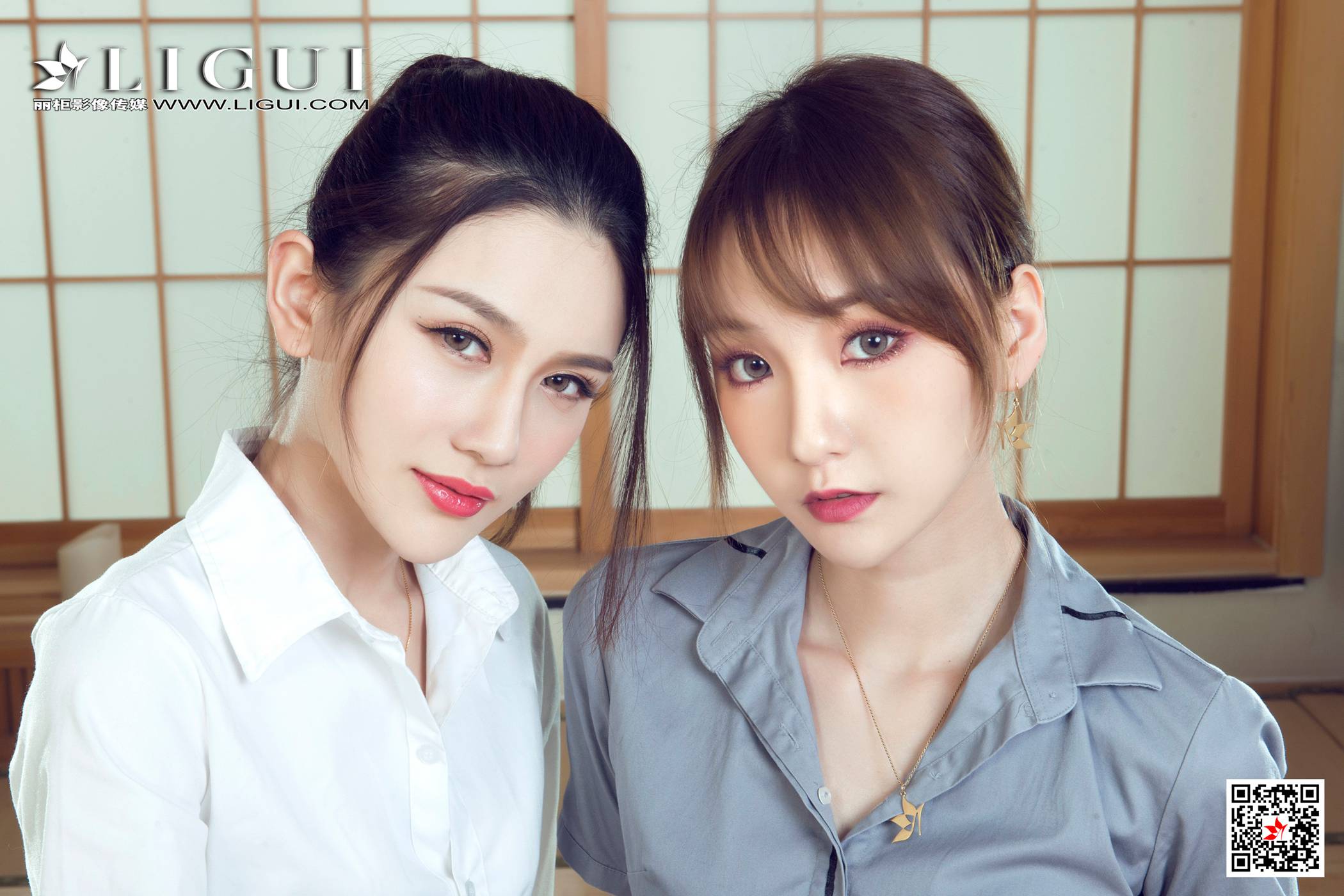 [Ligui丽柜]网络丽人 2021.04.11 Model《双生花-花漾蜜第5张