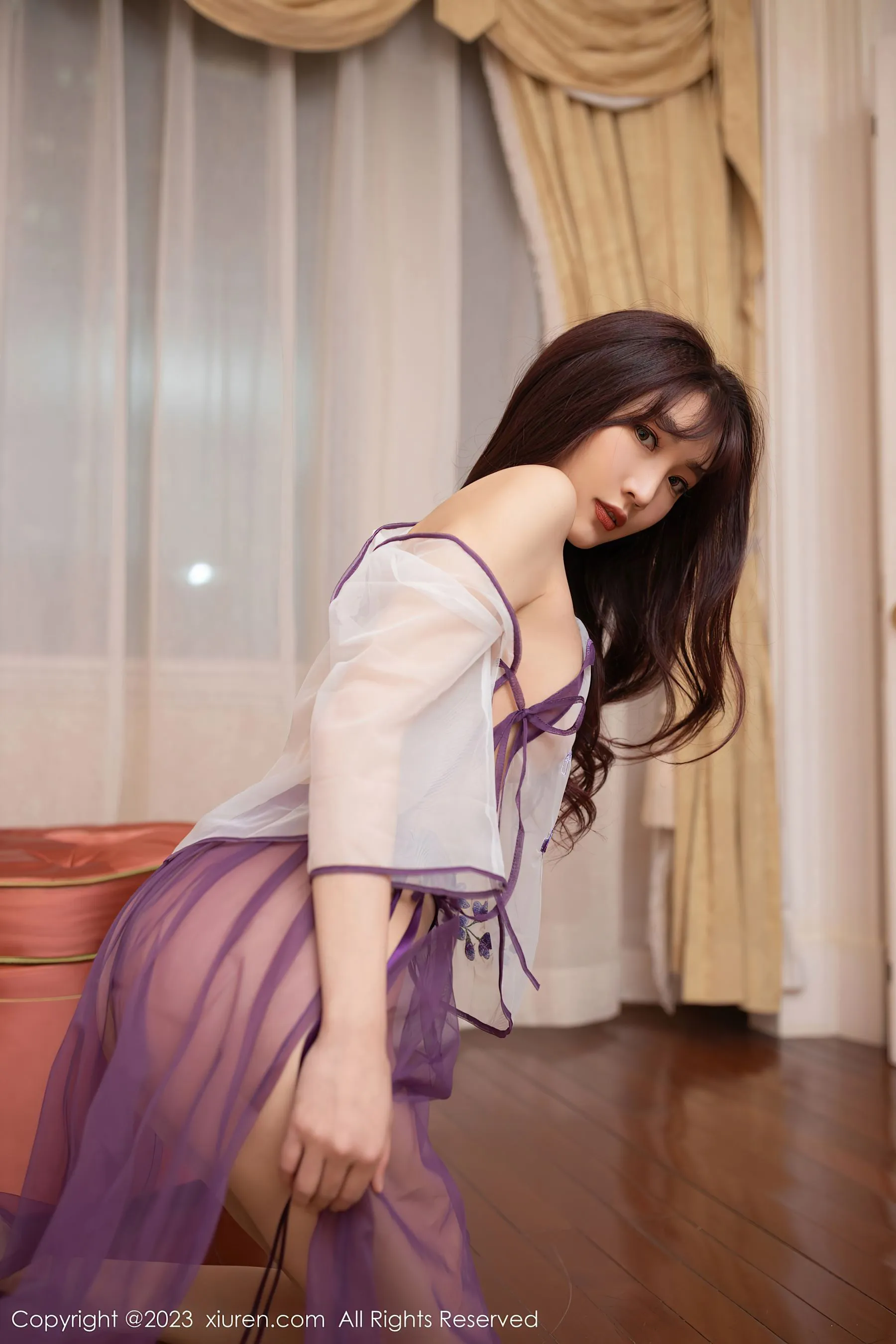  秀人网 No.6608 陆萱萱 古装美腿第2张