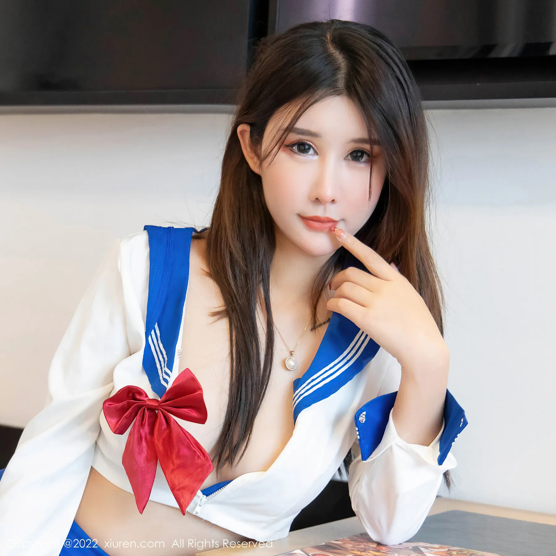  秀人网 No.4781 夏沫沫tifa 黑丝美腿制服诱惑第20张