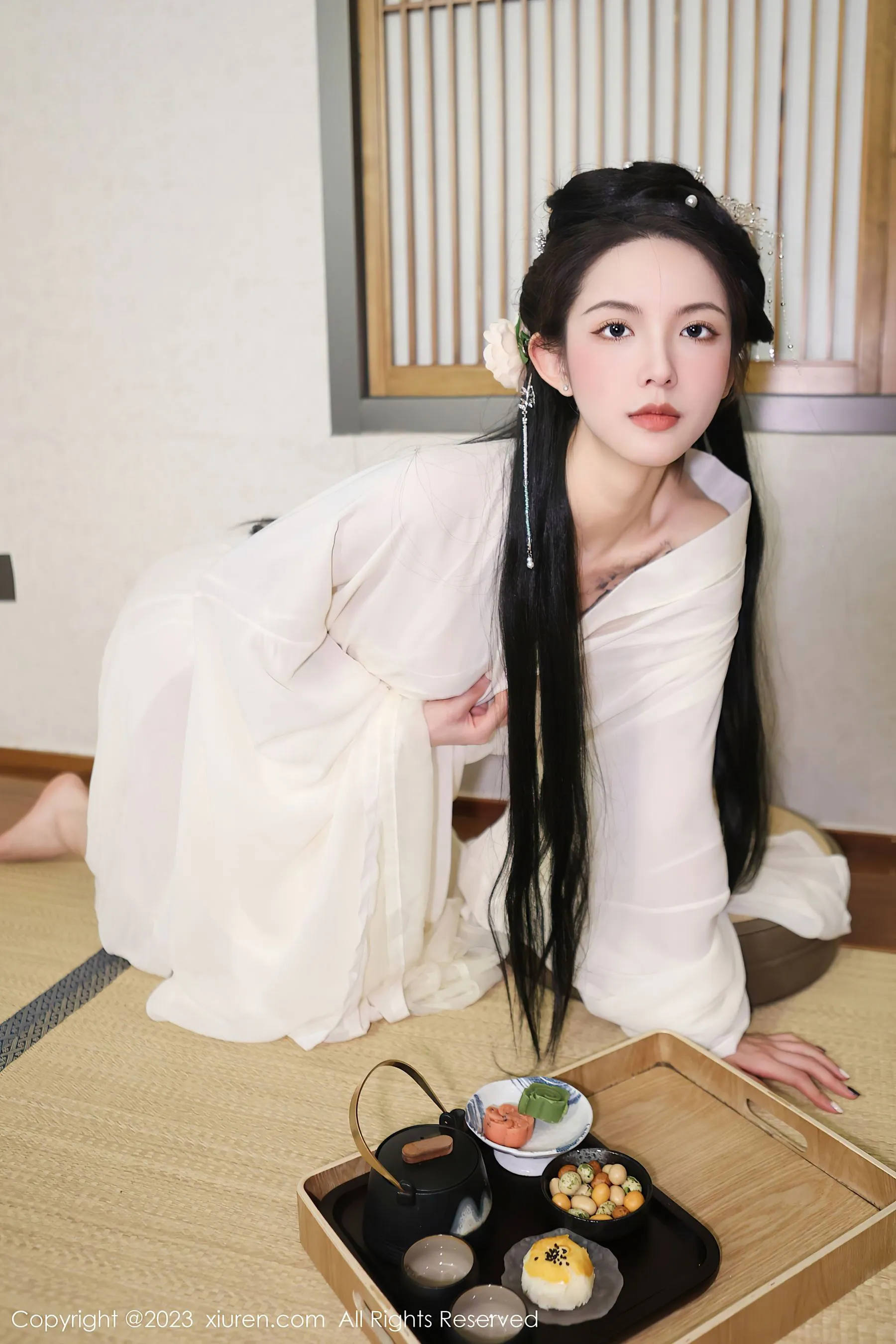  秀人网 No.6430 乔一一 古装美腿第20张