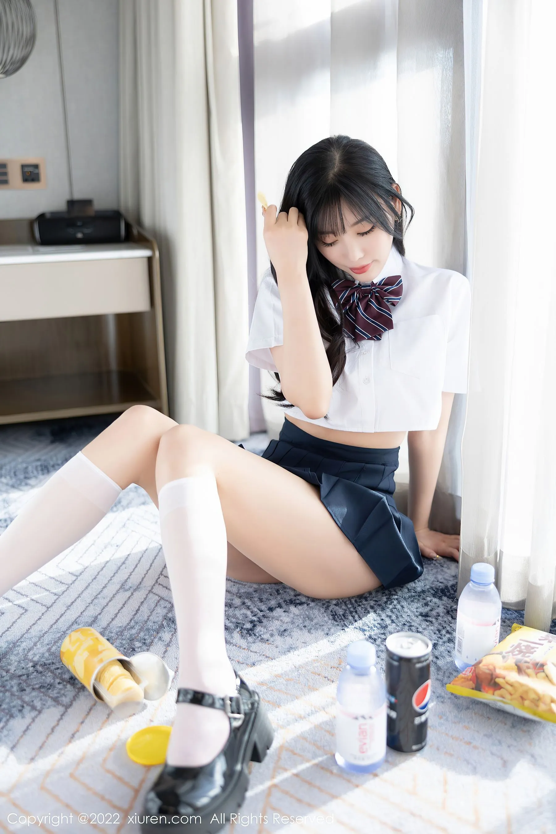  秀人网 No.5338 杨晨晨 校园制服诱惑第23张