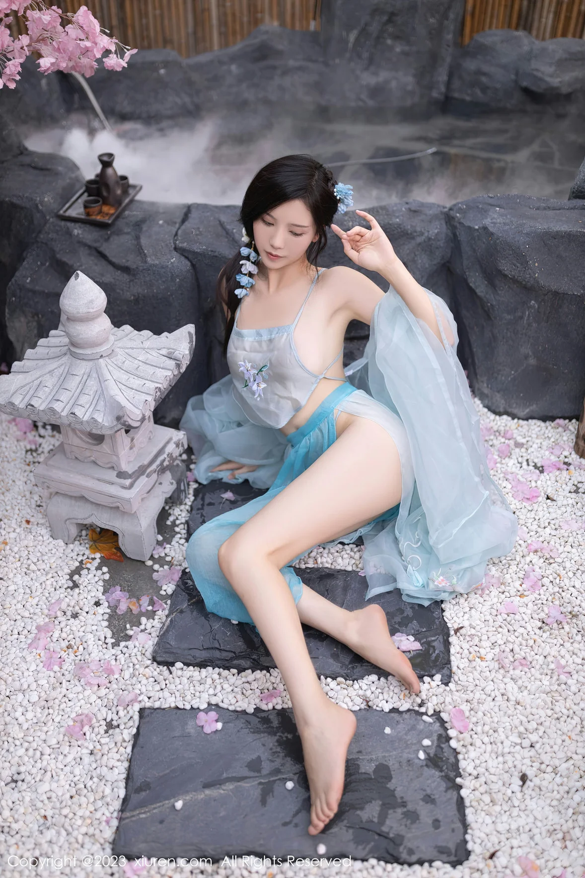  XiuRen 秀人 No.6991 利世 浅蓝色古装 [75P]第5张