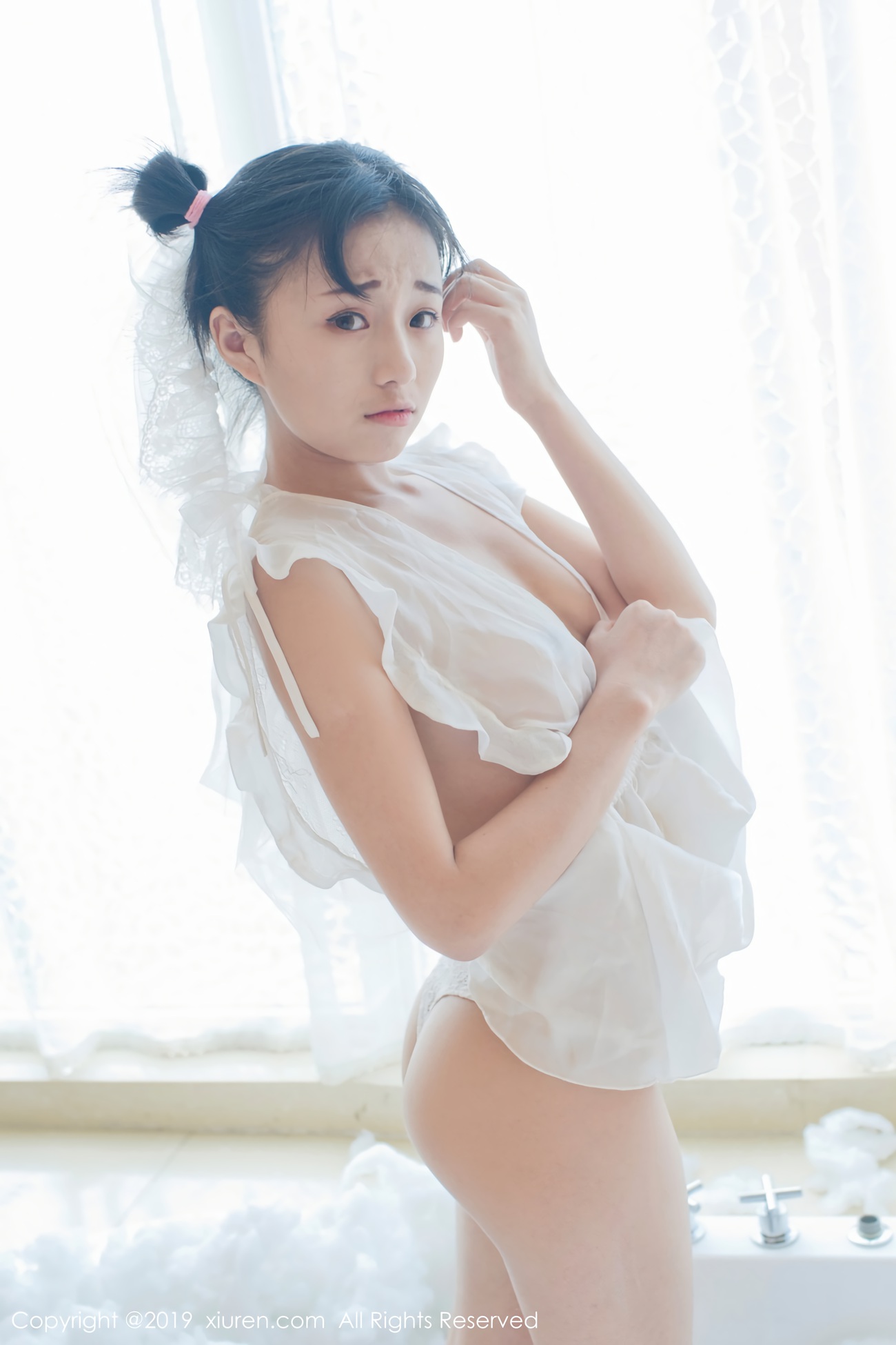 [Xiuren绣人网]XR20190116N01313 2019.01.16 NO.1313 蕾SI小新娘+日系蓝色体操服 仓井优香[45+1P]第1张